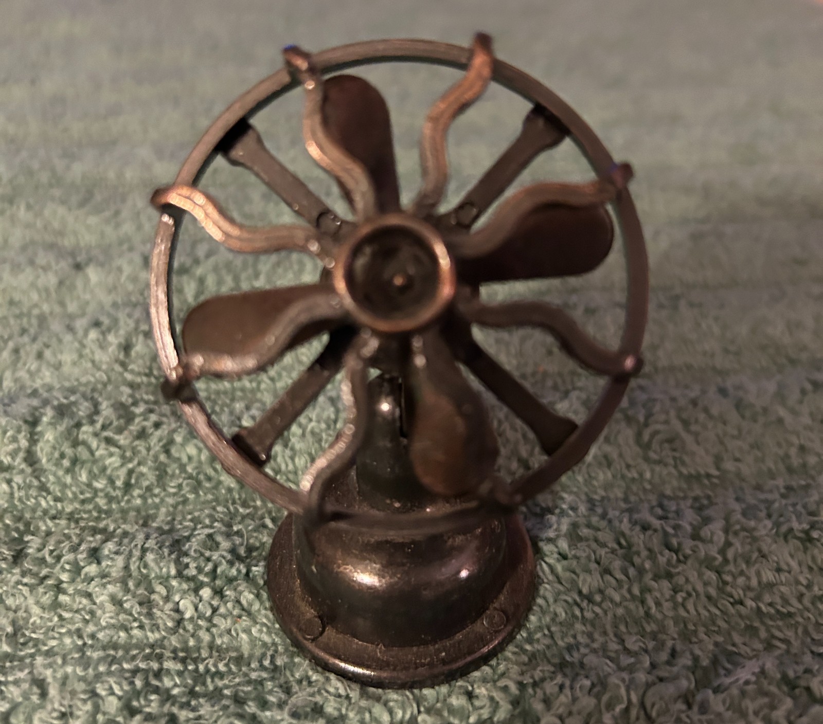 Vintage Metal Pencil Sharpener- old fashion fan