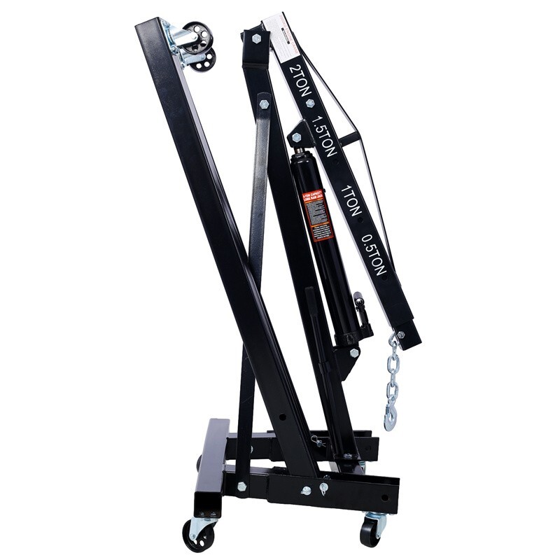 Adjustable 0.5-2 Ton Engine Motor Hoist Cherry Picker Shop Crane Lift Foldable