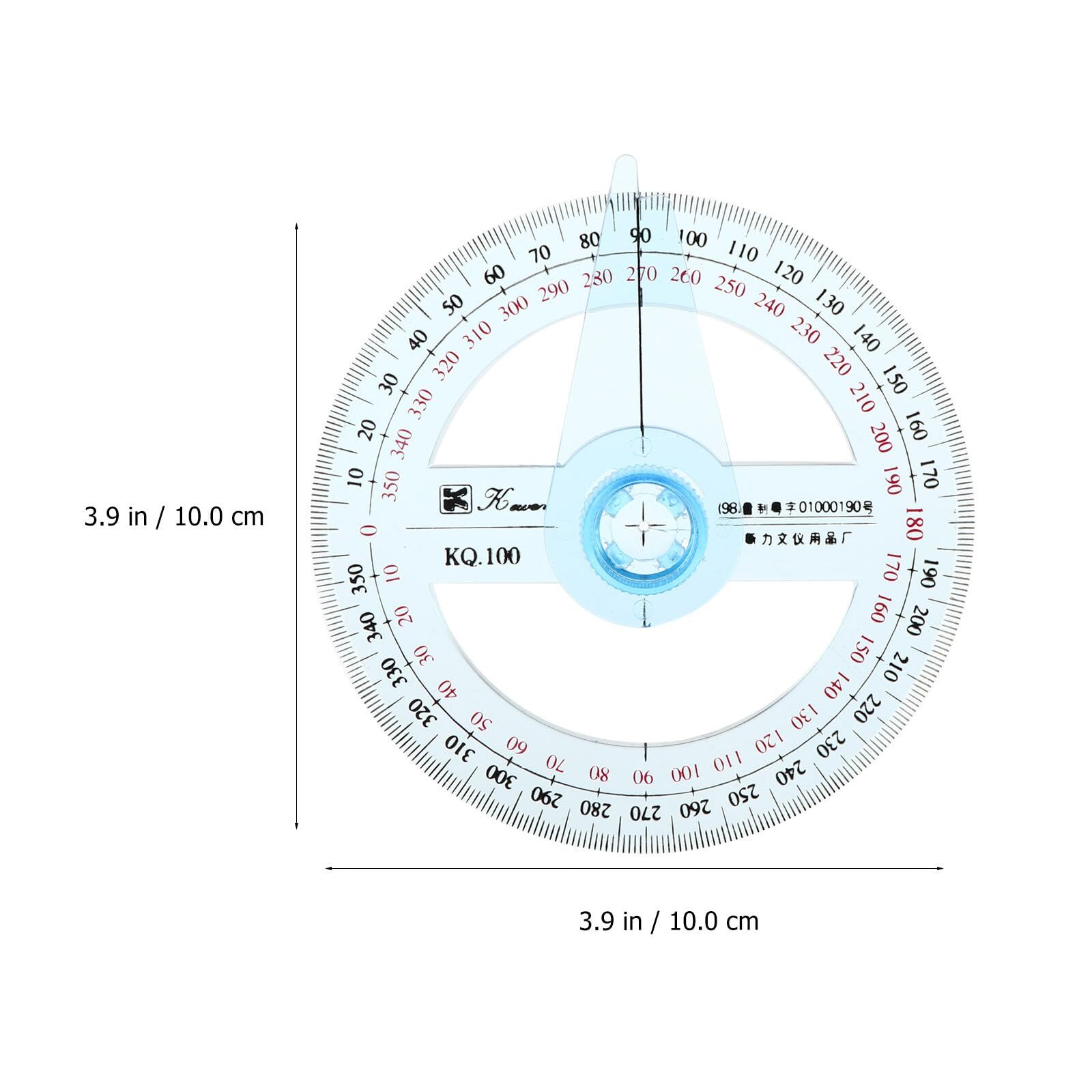 10pcs Goniometer Swing Arm Protractor Plastic Circle Drawing Tool Protractor ...