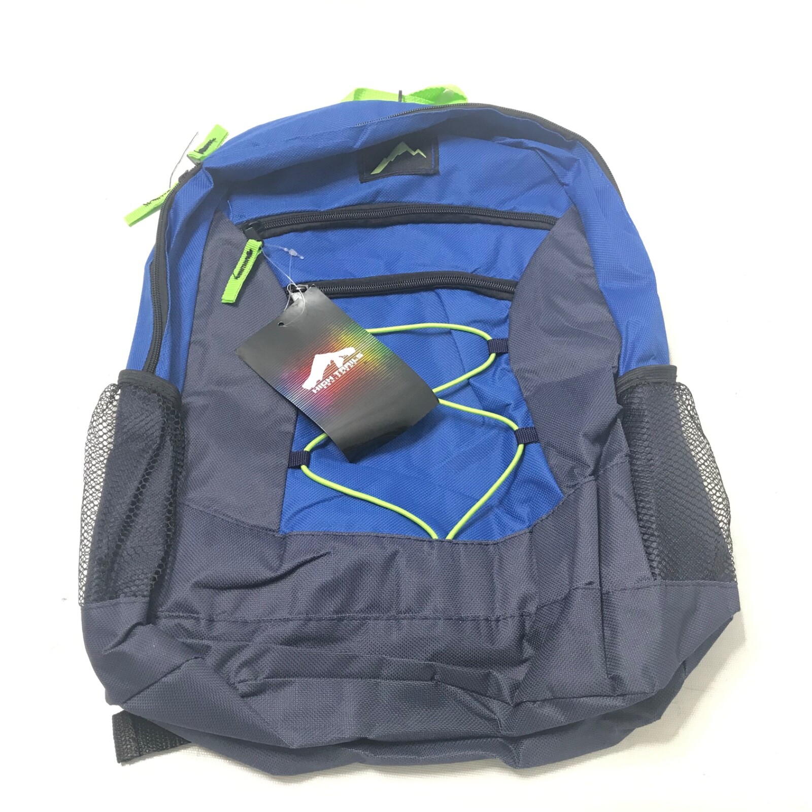High Trails Backpack Kids Teens Adult 18” X 13” Blue Hike School Outdoors