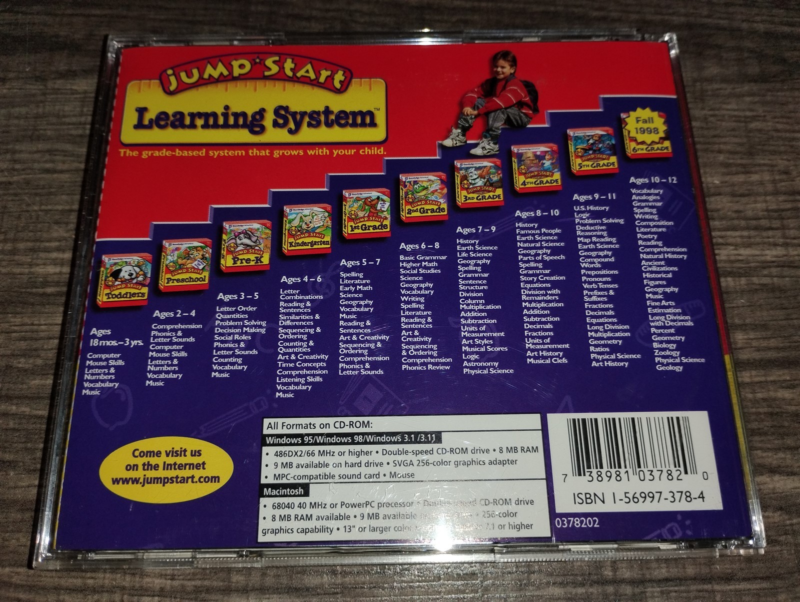 JumpStart Adventures 5th Grade PC/Mac CD-ROM Knowledge Advent 1997 Windows 95/98