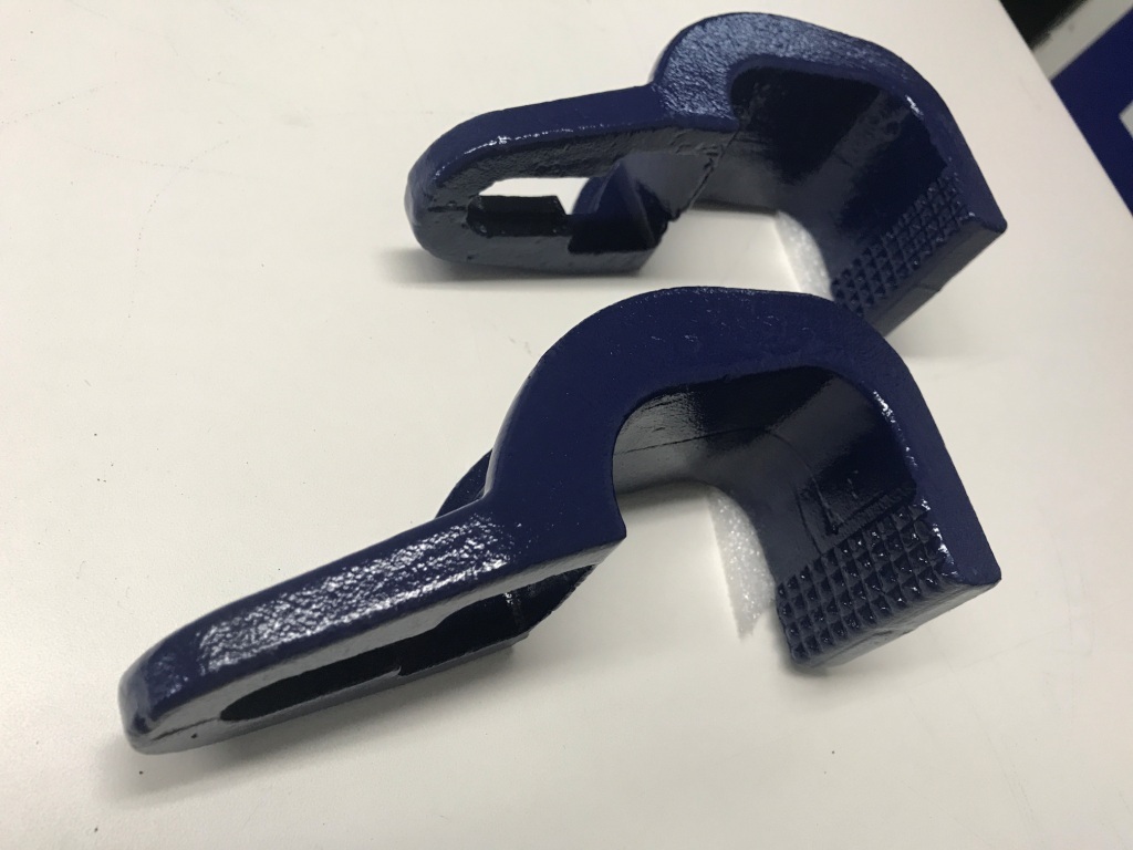 2 Pcs 3 Ton Sill Hook Straight Cut Tooth 2-1/2" Pull Round Mo-Clamp style