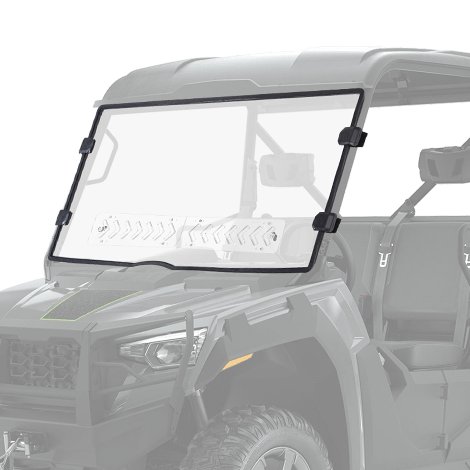 UTV Vented Front Full Windshield Clear for TRACKER 800SX 2020-2023 MAX-FLO