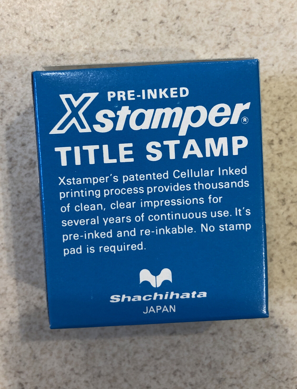X-Stamper Message Tile Stamp, First Class Mail, Pre-Inked One-Color, Red 1129