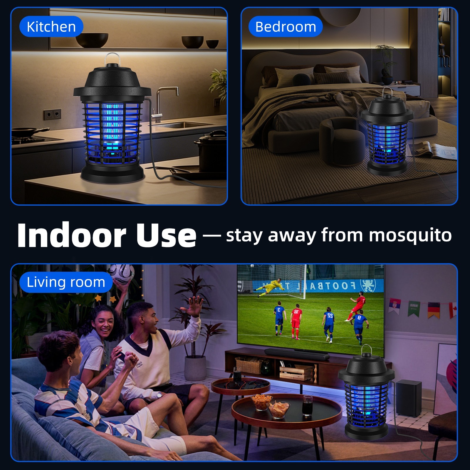 Bug Zapper, Mosquito Zapper Fly Trap Mosquito Killer Lamp Electronic Bug Zapper
