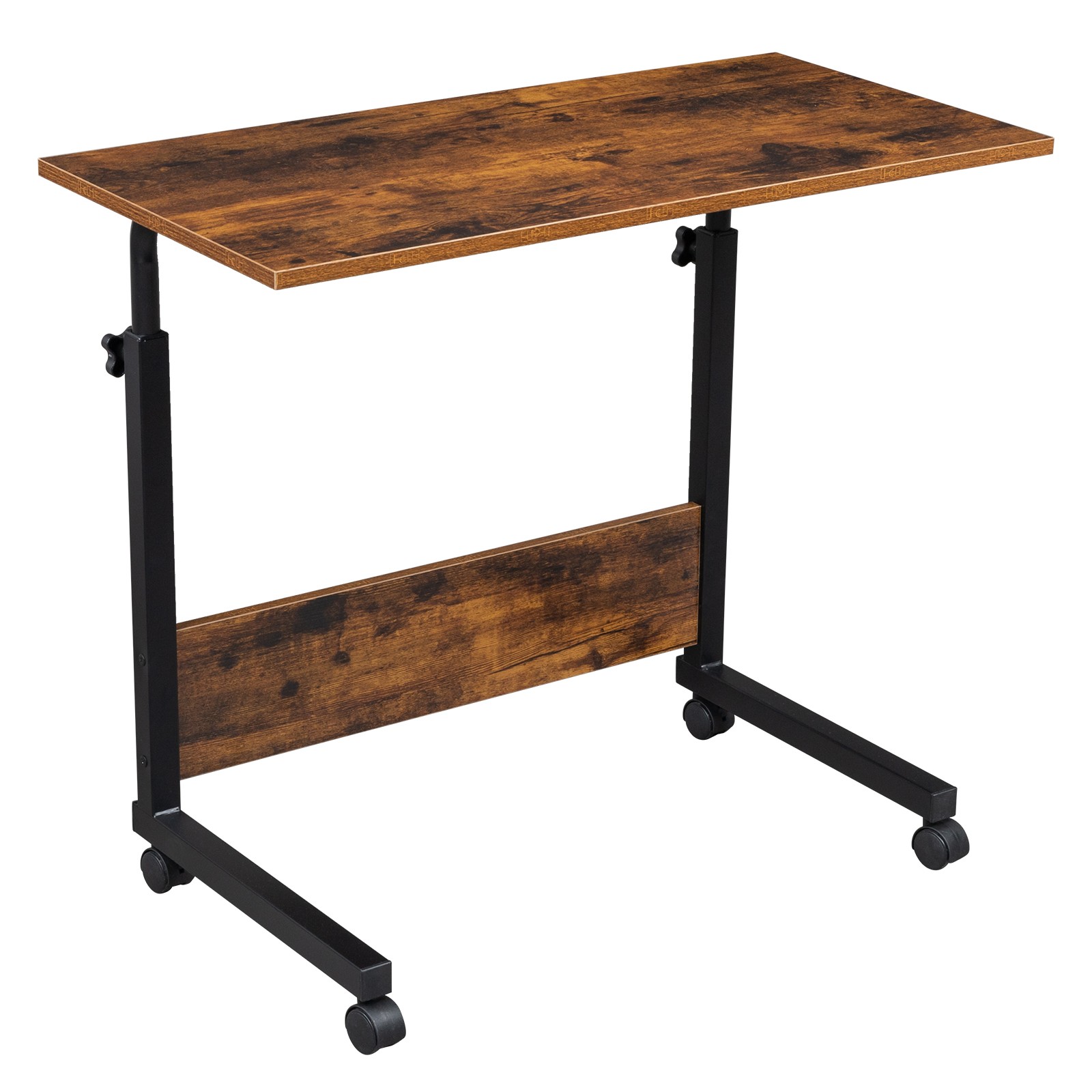 Height Adjustable Mobile Table Side Table Workstation Laptop Overbed Multi Table