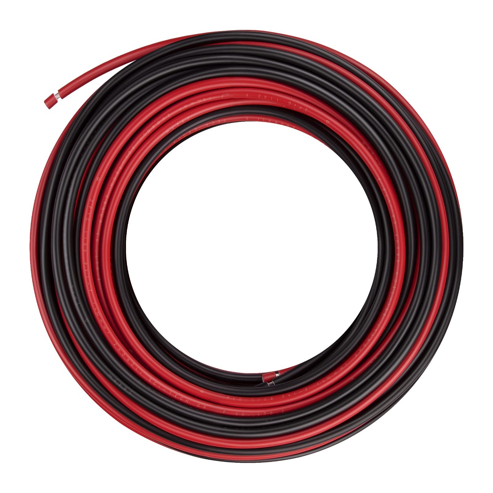 8AWG (10mm²) Tinned Copper PV Extension Cable - Solar Panel Connection Wire