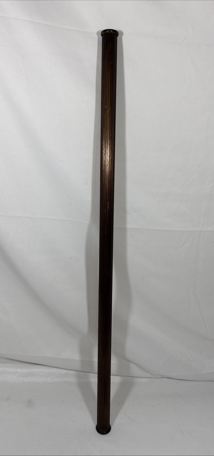 Antique Vintage Bronze Finish Reeded Floor Lamp Tube Rod Pole Cover Spacer 32"