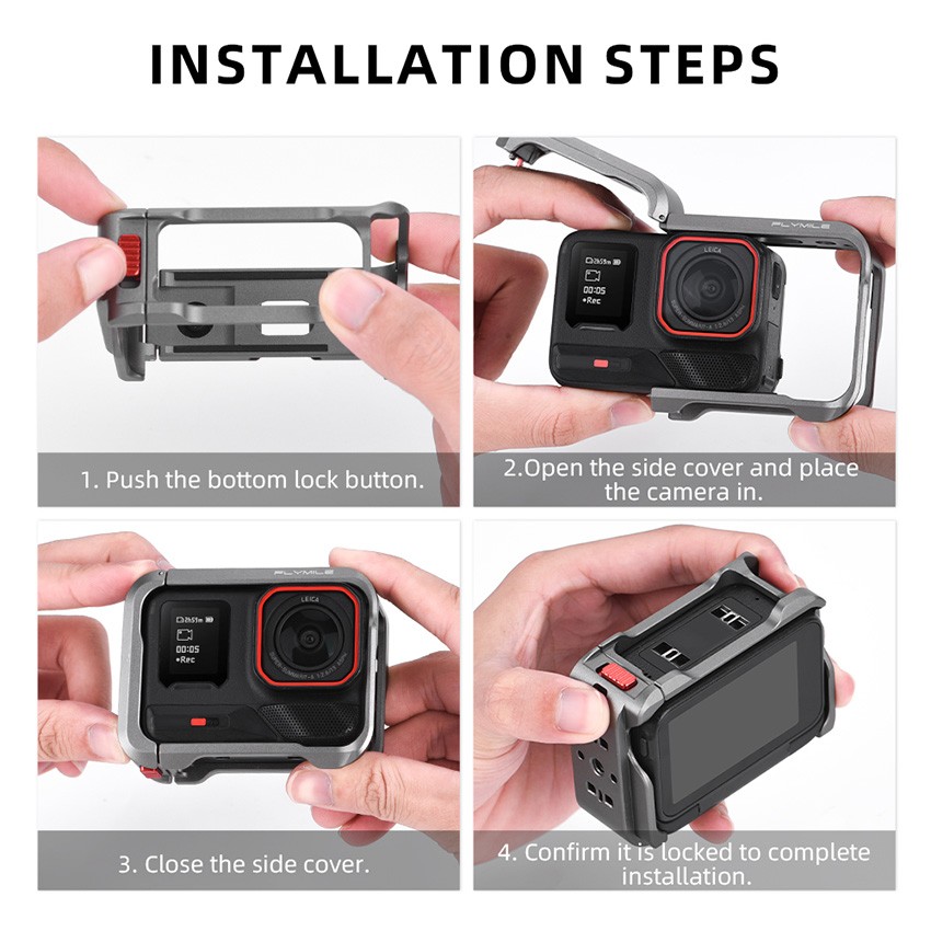Metal Rabbit Cage Protective Frame for Insta360 Ace Pro 2