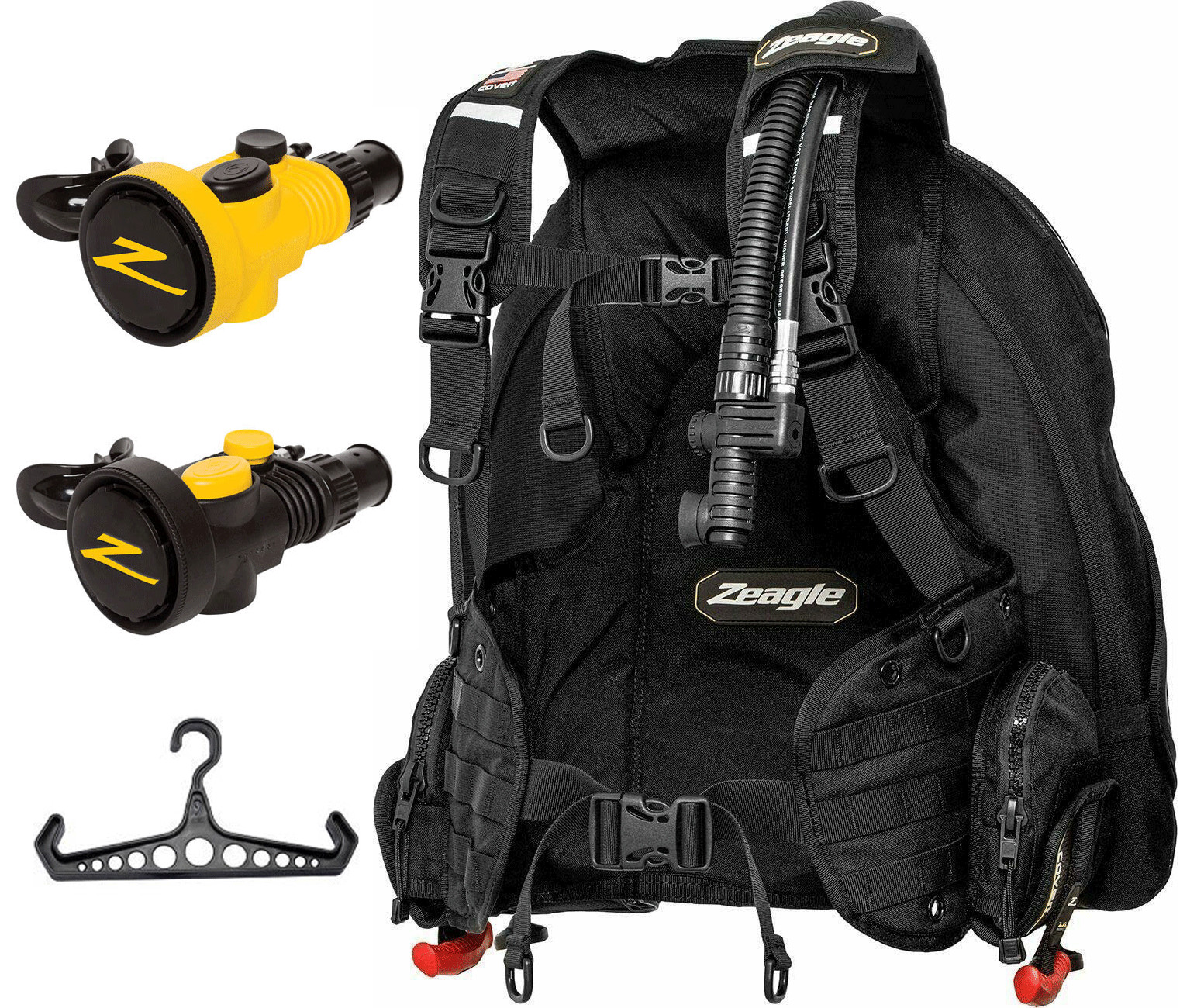 Zeagle Covert XT BC Vest w/Octo Z II Integrated Octo/Inflator & Free BC Hanger