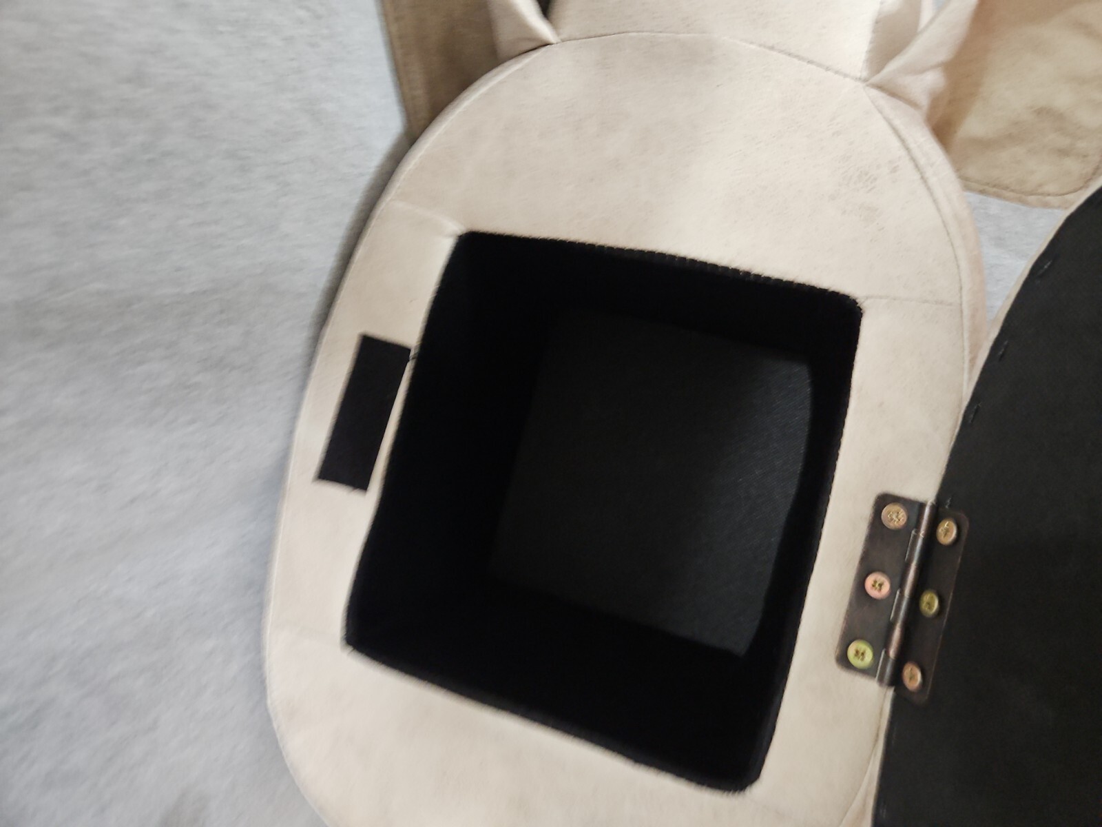 Faux Leather Elephant Kids Ottoman Stool Seat With Legs