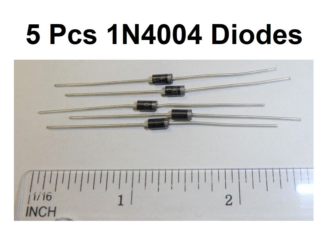 5 Pcs 1N4004 Diodes, 1A 400V Rectifier, New, Free Shipping in USA, Ship from CA