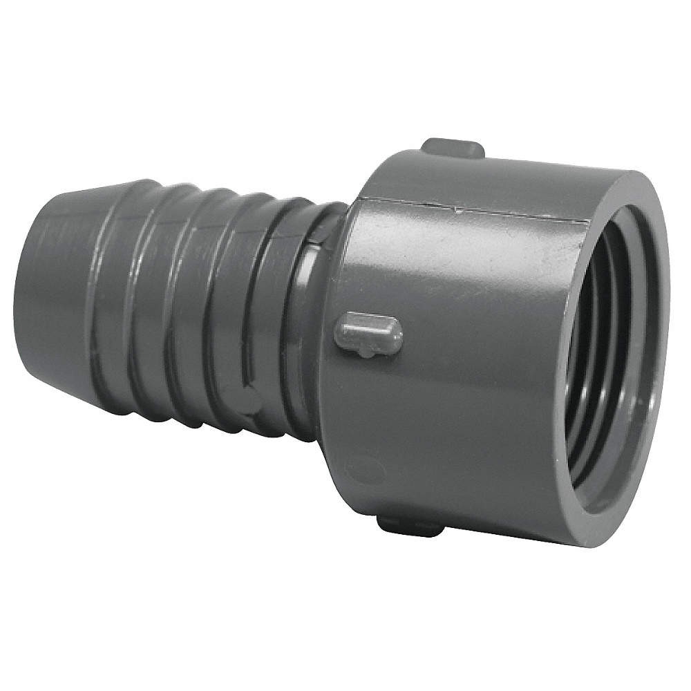 GRAINGER APPROVED 1435-005 Female Adapter, 1/2 in, Insert x FNPT 22FN26