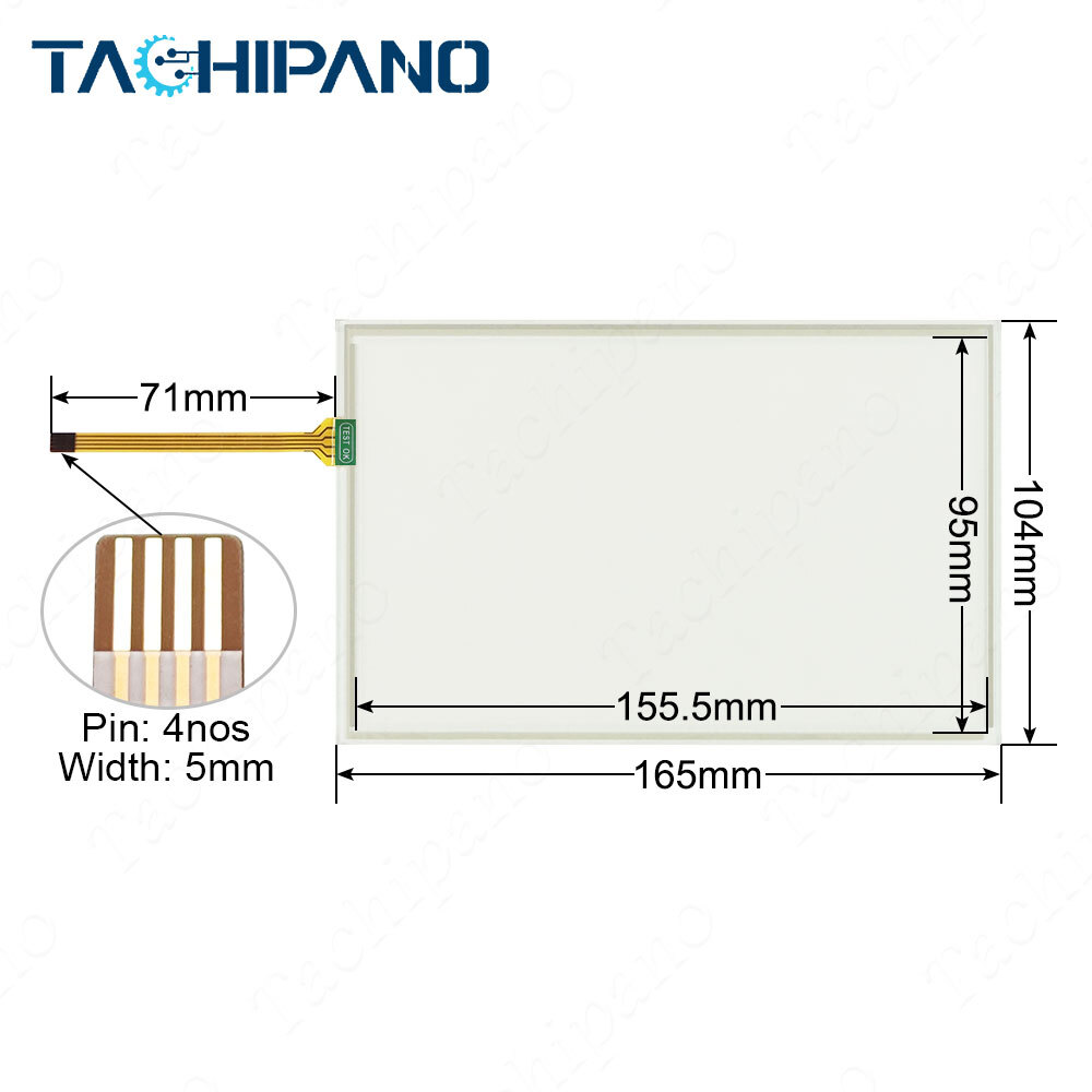 Touch Screen for MMI6070H MMI-6070-SLE 7” Touchpad Panel Glass
