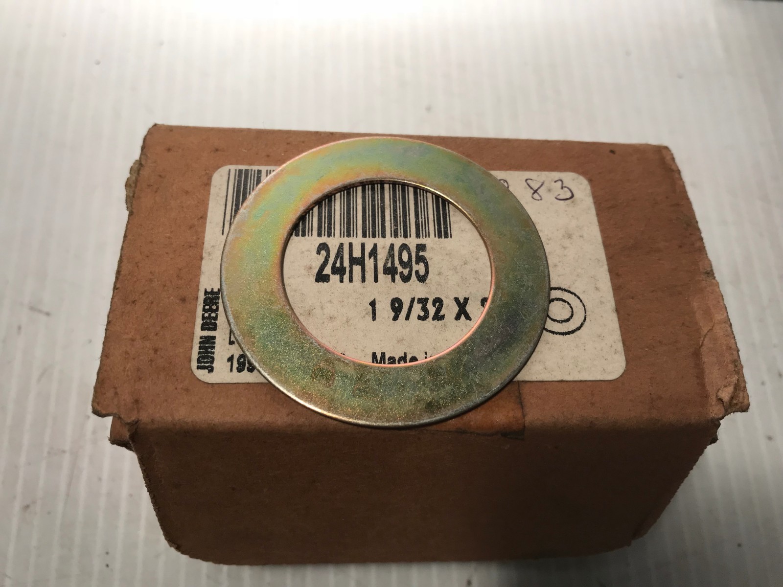 24H1495  GENUINE John Deere  WASHER SPACER   QTY of 2 Washers  Replaces ES10351