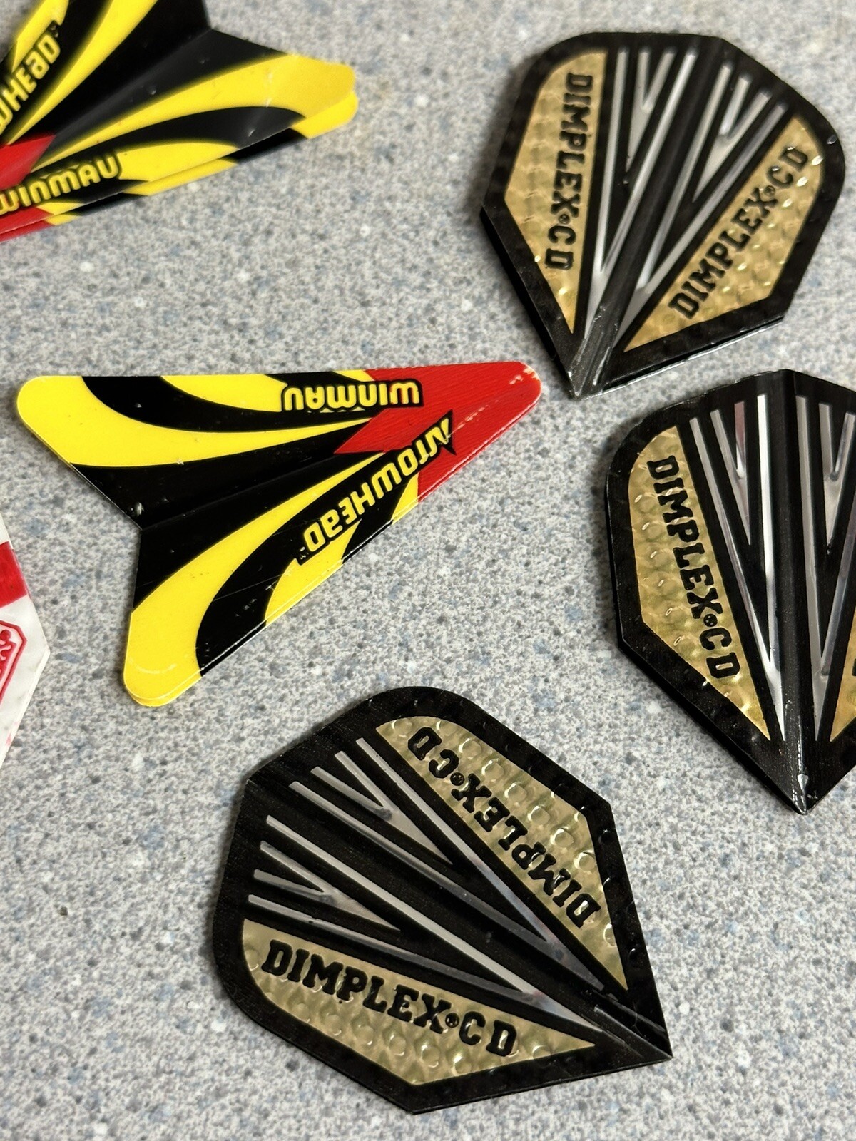 Vintage Harrows Dimplex Darts Flights Lot 9