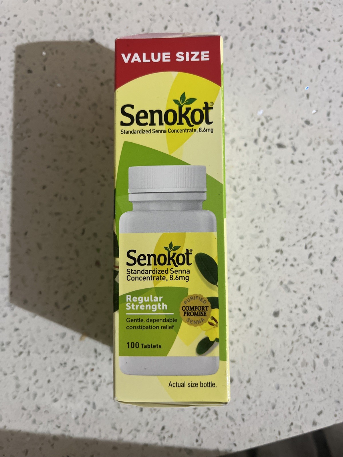 Senokot Regular Strength Laxative 8.6mg - 100 Tablets Exp 04/2027