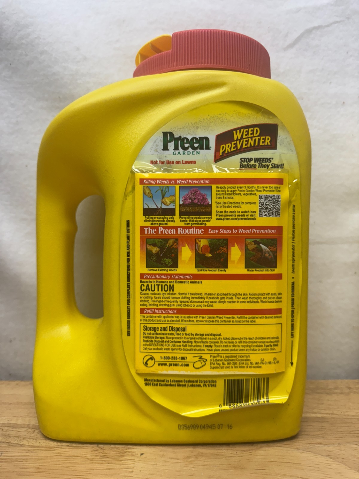 Pair - Preen Garden - Weed Preventer - 5.62 Lb - Shaker Bottle