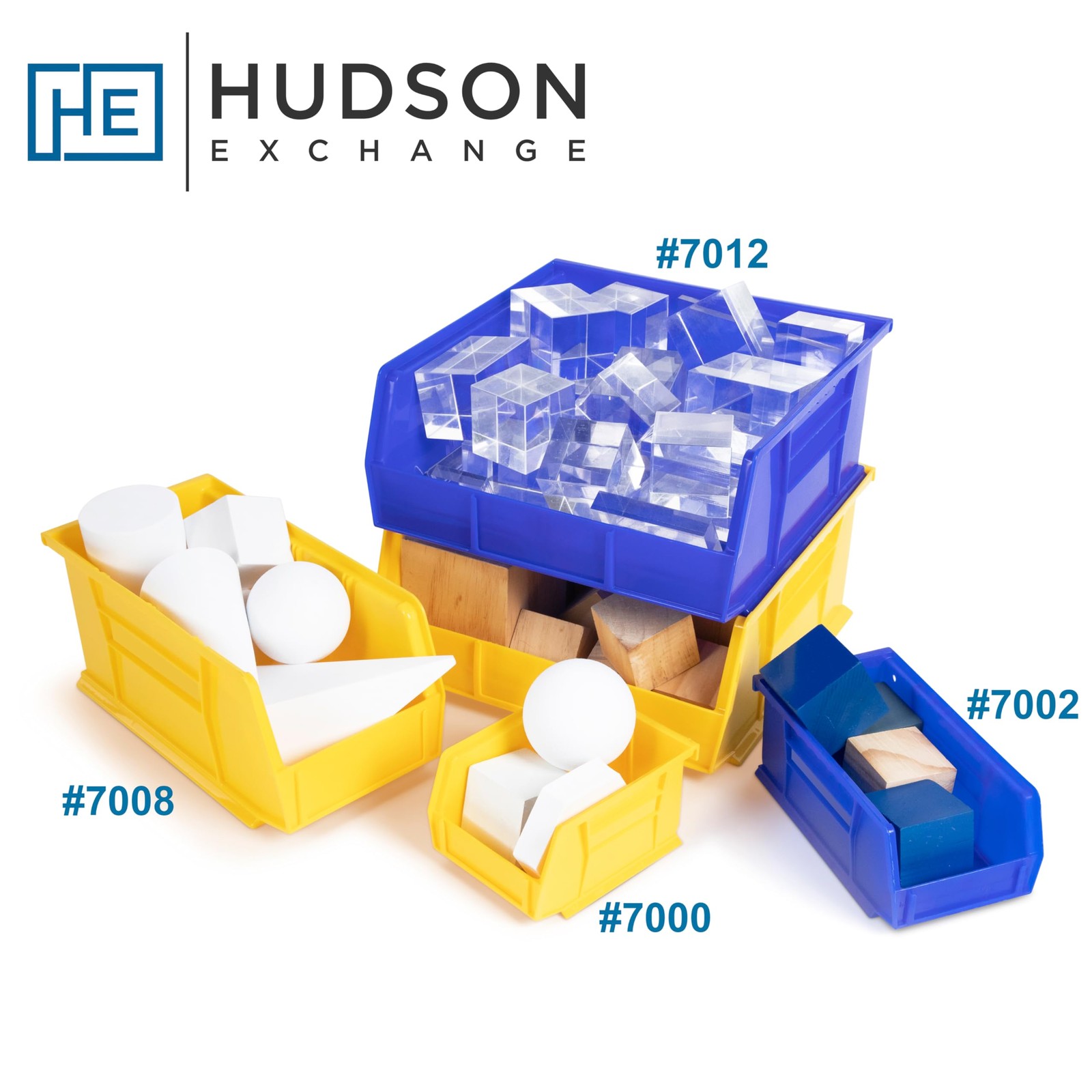Hudson Exchange 7-1/2" x 4" x 3" Plastic Stackable Storage Bin and Hanging Co...