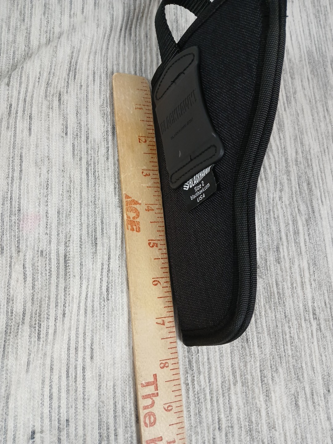 BLACKHAWK! Black IWB HOLSTER Size 02, Right Hand, (Md/Lg Dbl Act Revolver
