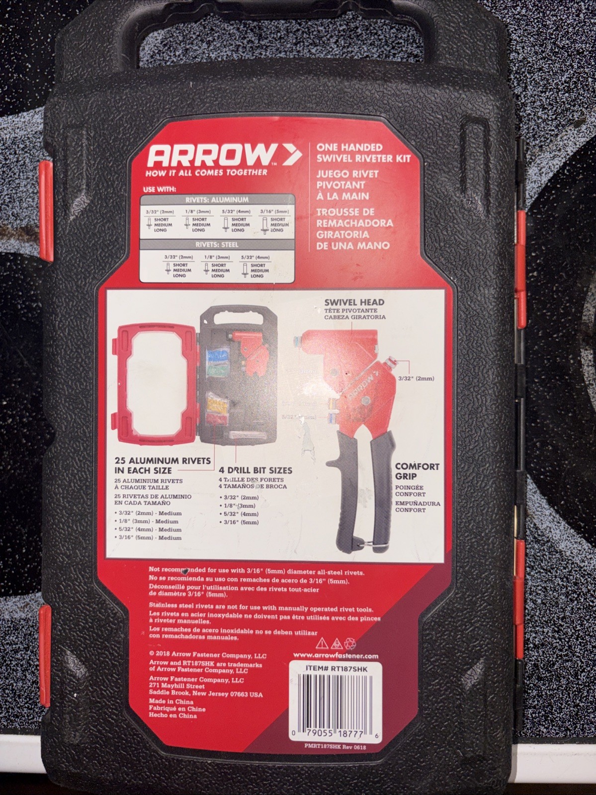Arrow One Handed Swivel Riveter Kit