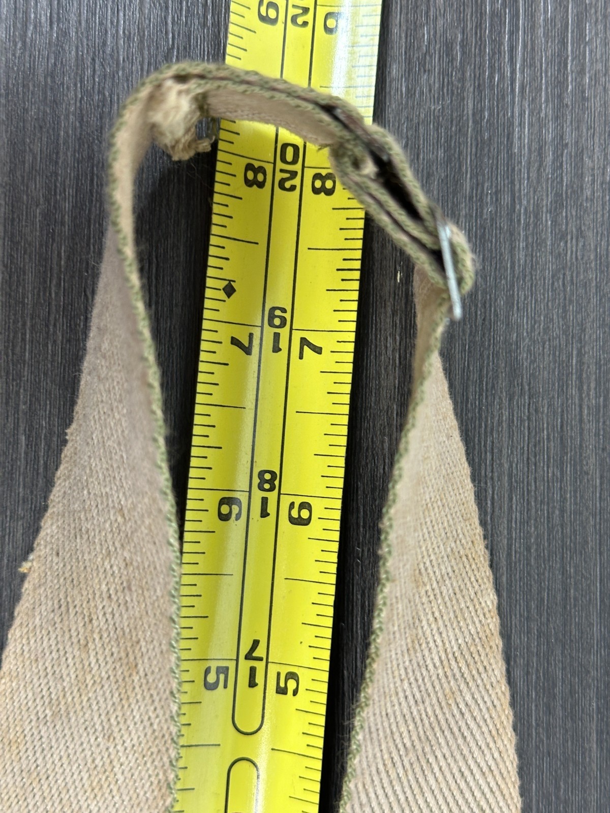 Vintage Galvanized Canteen Metal Wool Felt Covered with Strap