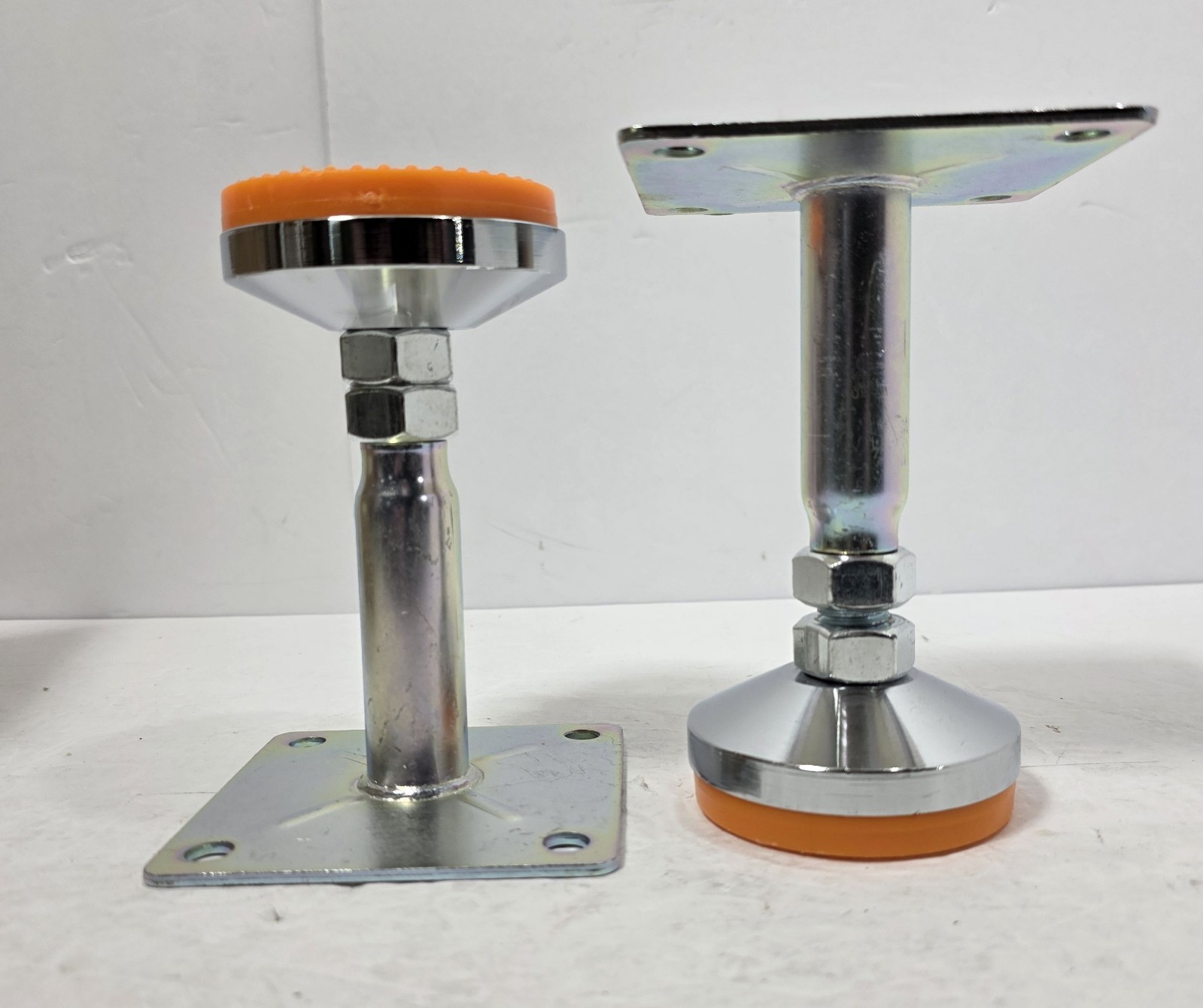 2Pcs Heavy Duty Machine Leveling Feet M10 Thread Adjustable Leg Levelers Rubber