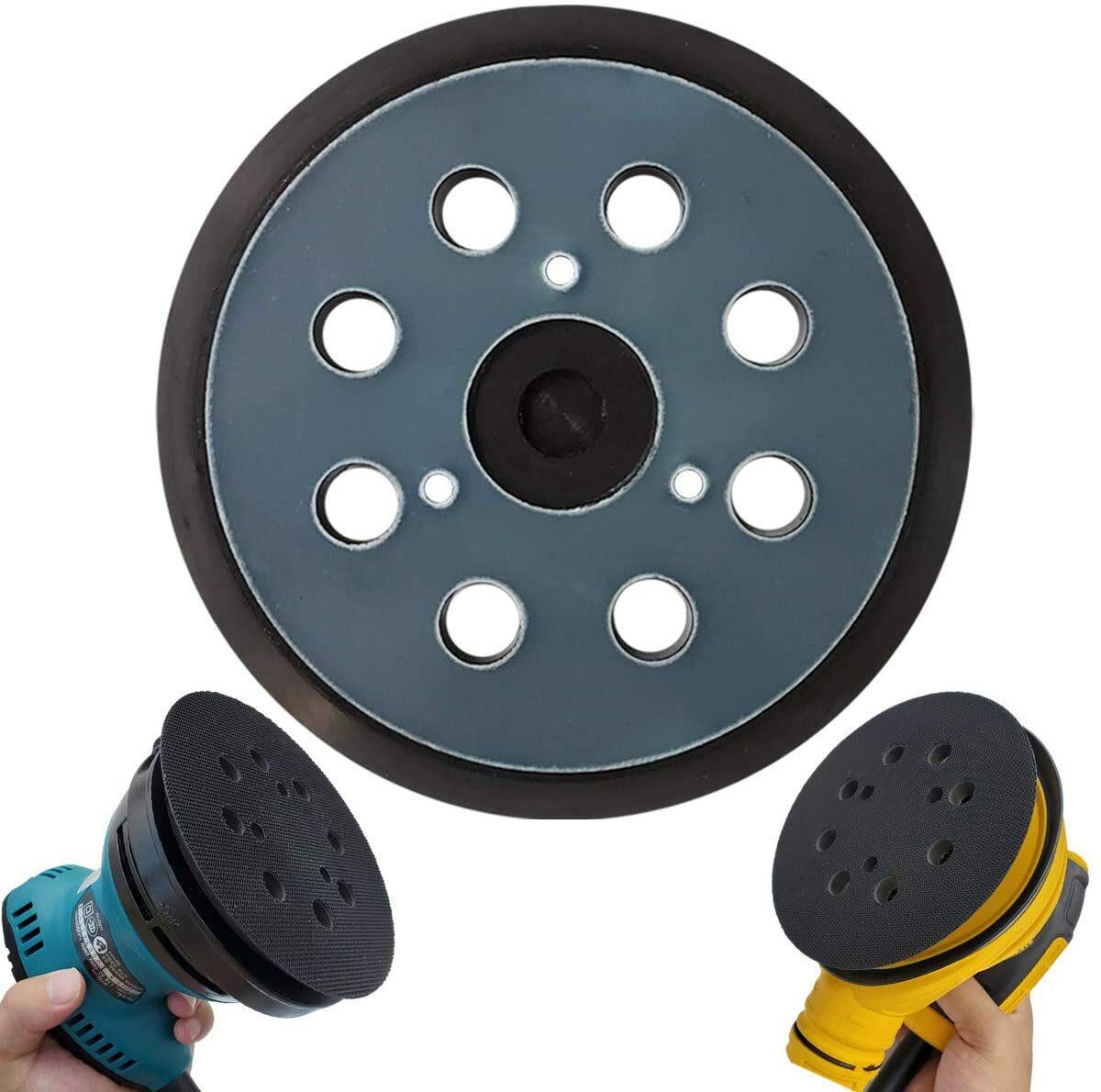 5 inch Orbital Sander Replacement Pad Hook Loop for Dewalt, Makita, Porter Cable