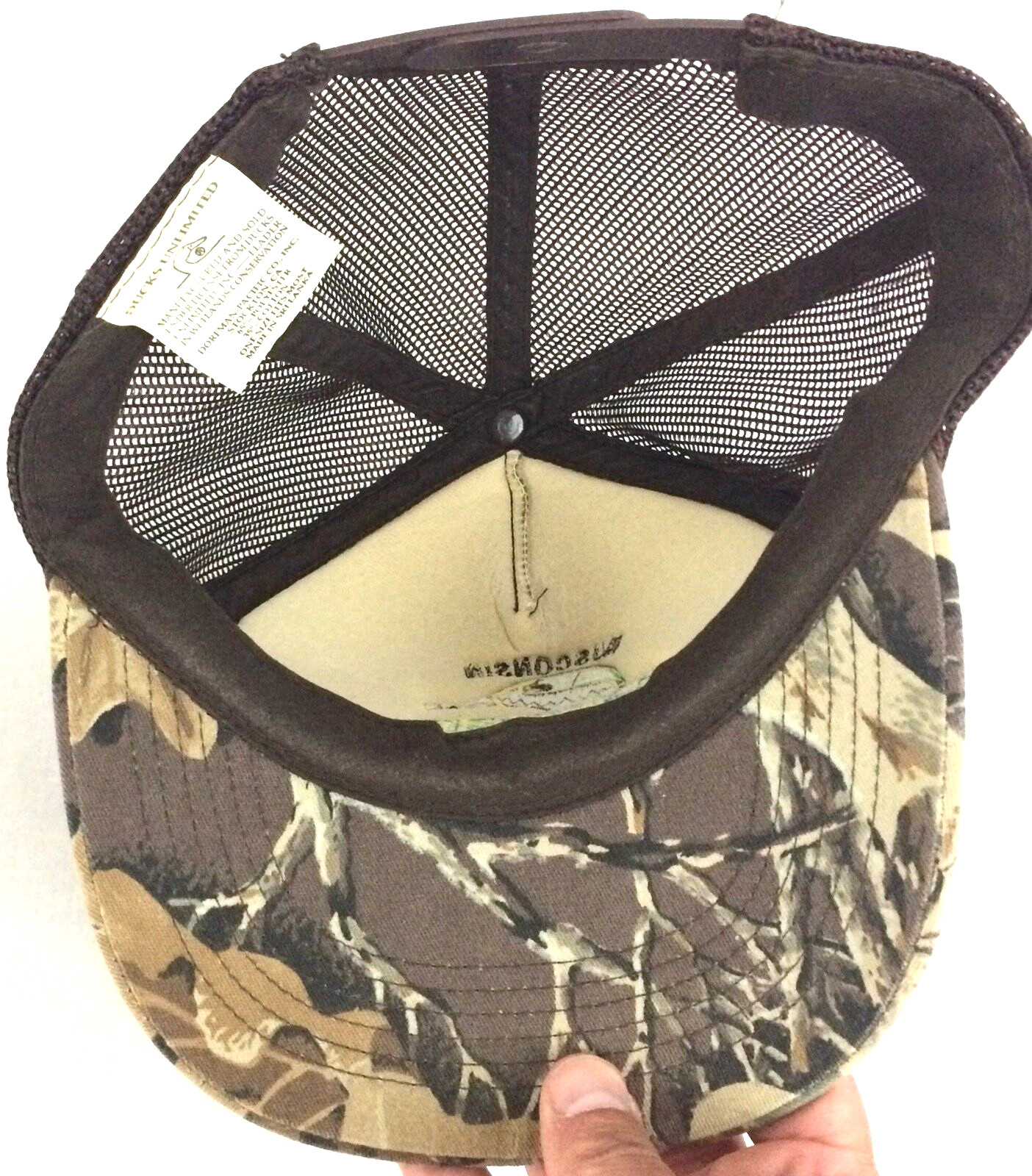 Ducks Unlimited Hat 🦆 1998 Green Wing Duck Camp WI Hunting/Fishing Snapback Cap