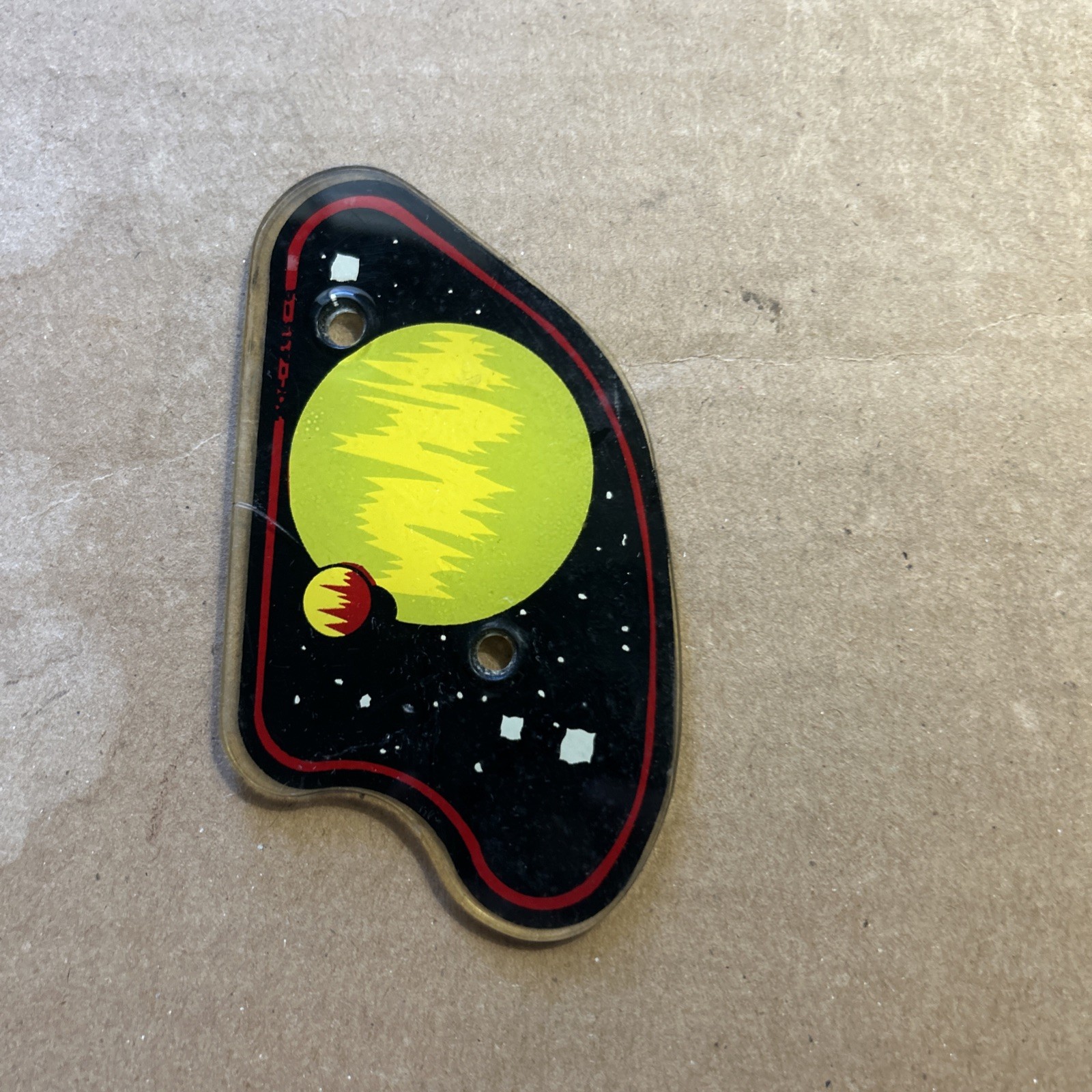 Unknown Williams Moon Planet Playfield Pinball Plastic Part Bp1-b