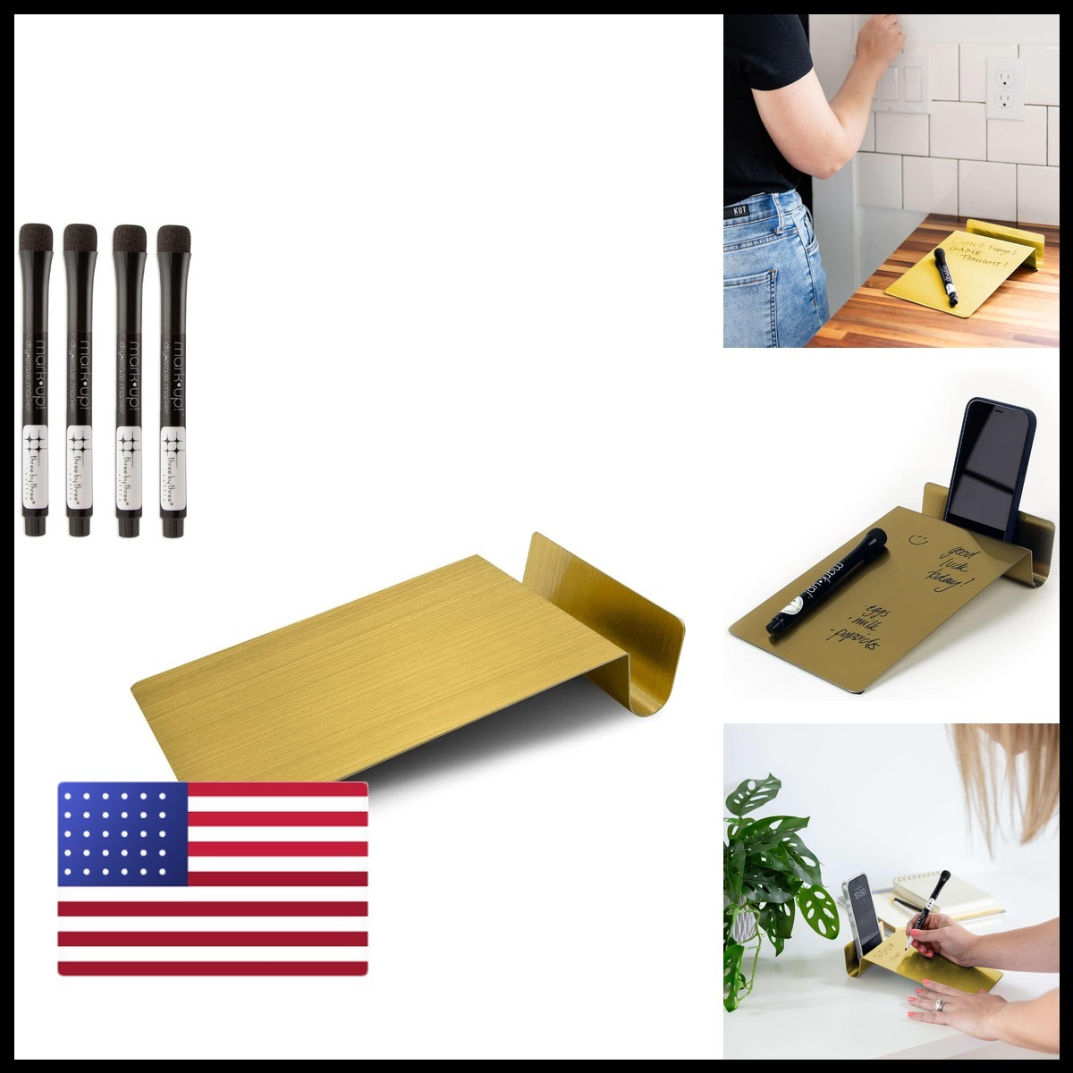 Three By Three Seattle Desktop To-Do Board Conquer Chaos Our Sleek 5.5 X 9 Inch