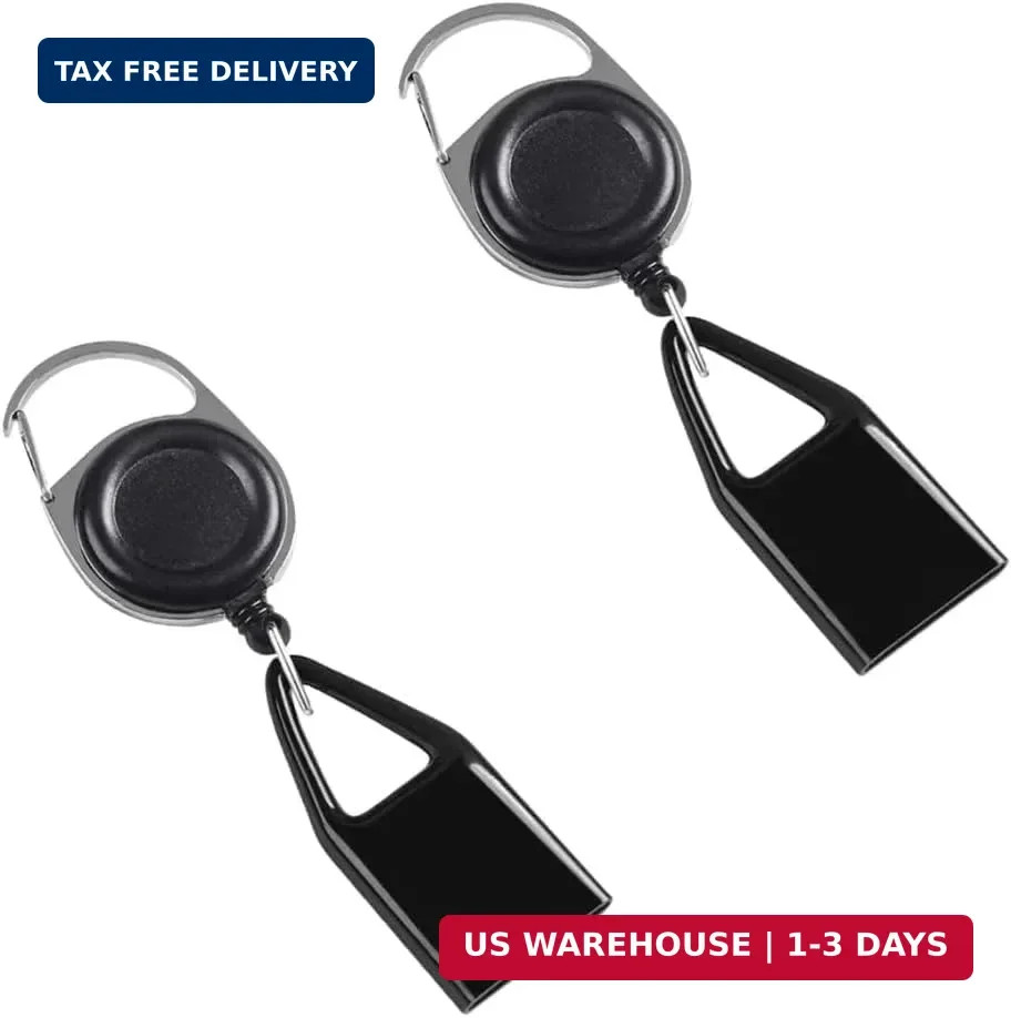 2 Pcs Pants Lighter Clip,Retractable Belt,Anti Lost Retractable Lighter Cover Ke