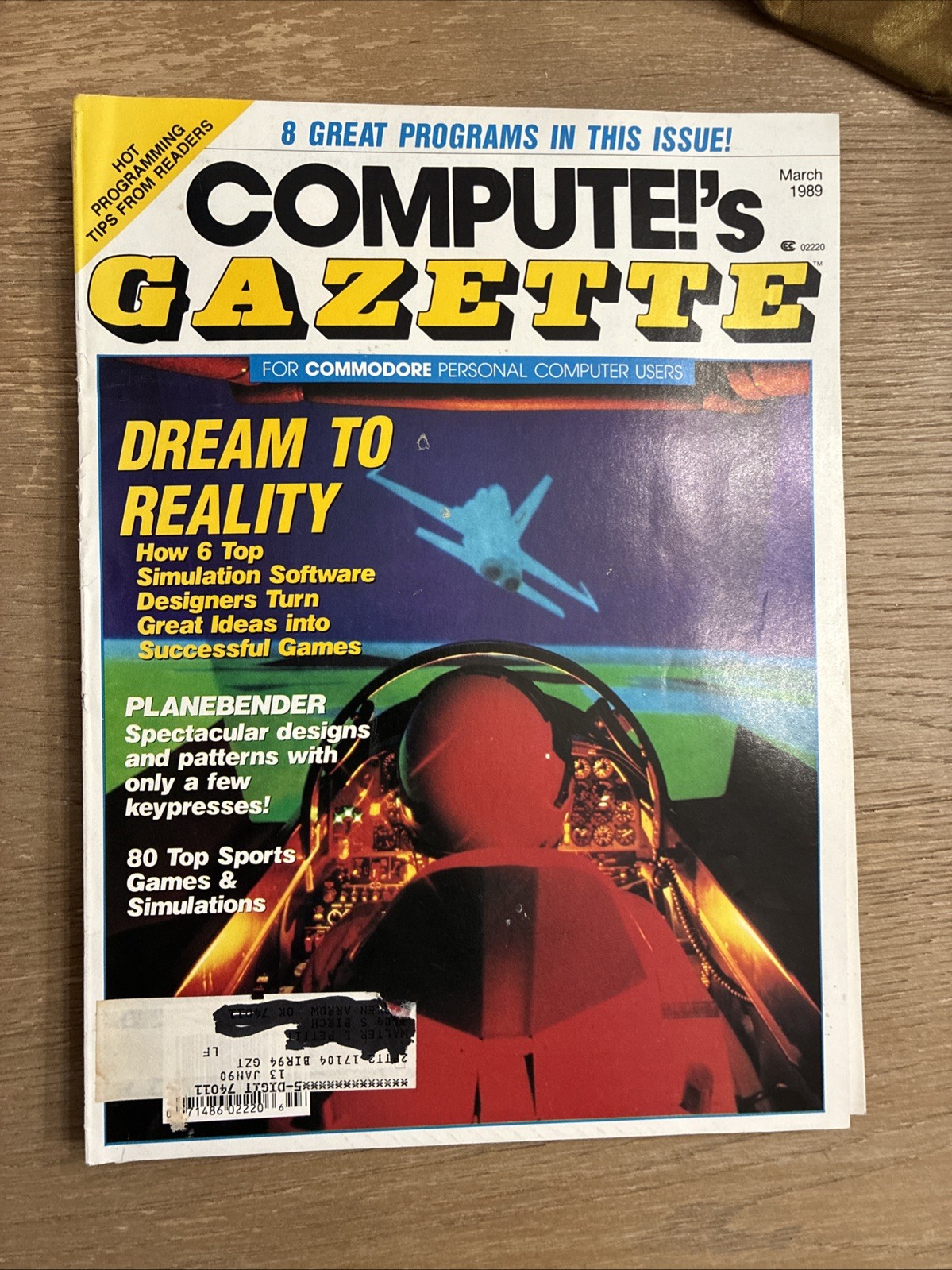 Compute!'s Gazette Magazine 12 issue lot for Commodore Users Jan 89-Dec 89