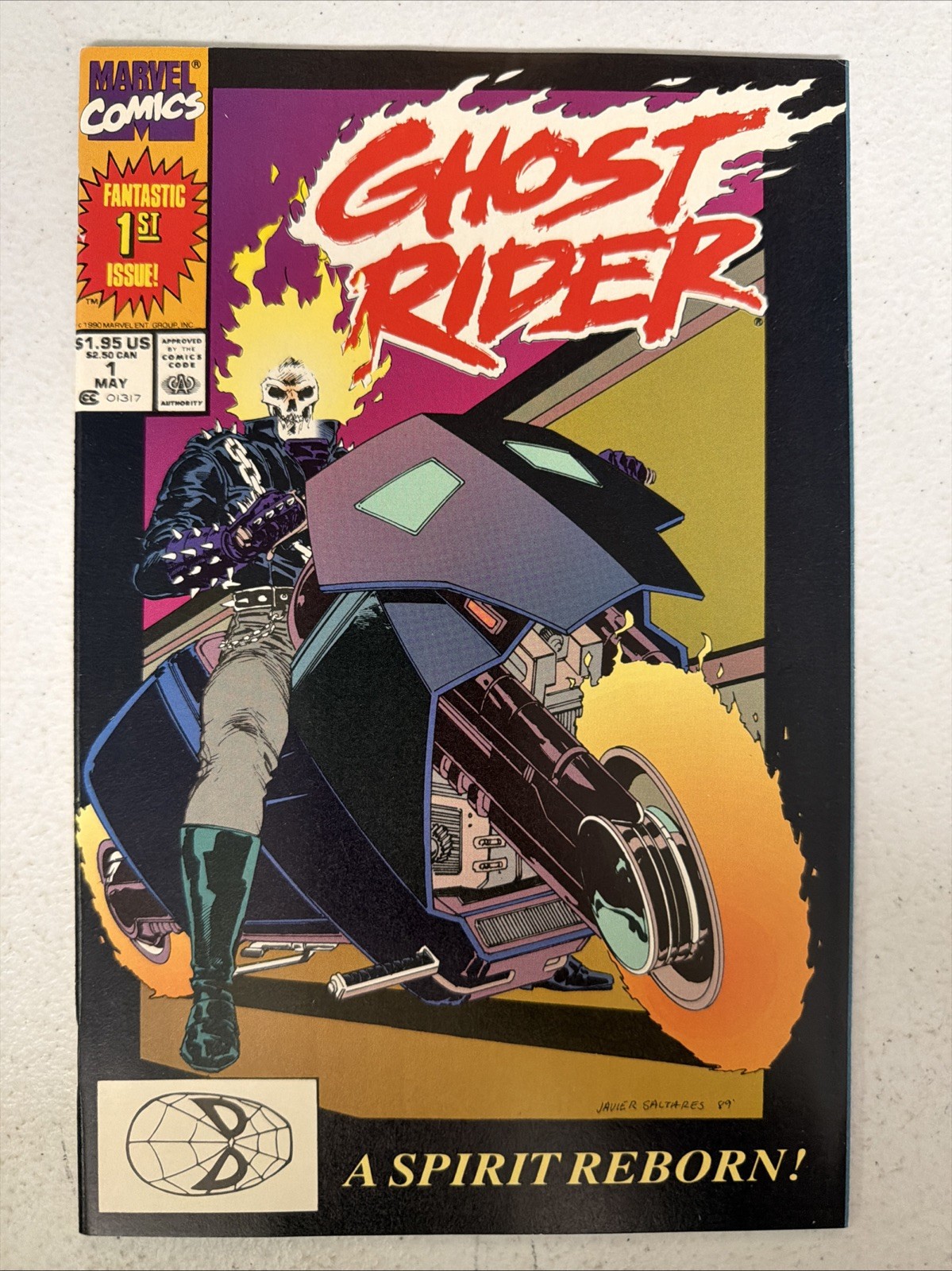 Ghost Rider #1 1990 1st App Danny Ketch 1st Print Marvel VF *T6
