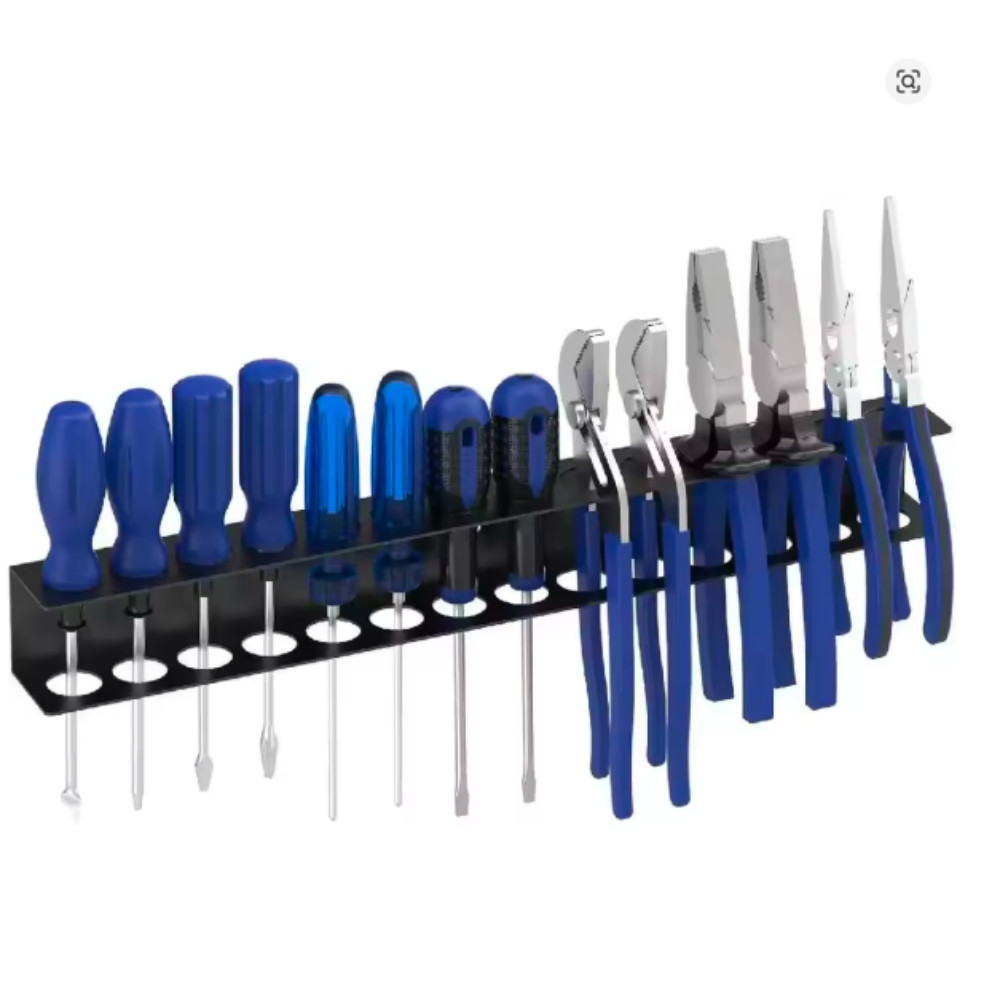 Wall Mounted Screwdriver Organizer 14 Slot Tool Holder Rack for Workshop UK