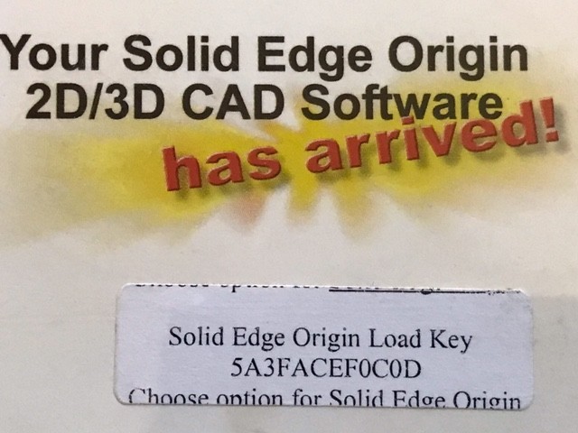 Unigraphics Solutions Solid Edge Origin 2D/3D CAD Modeling Software w/ Key