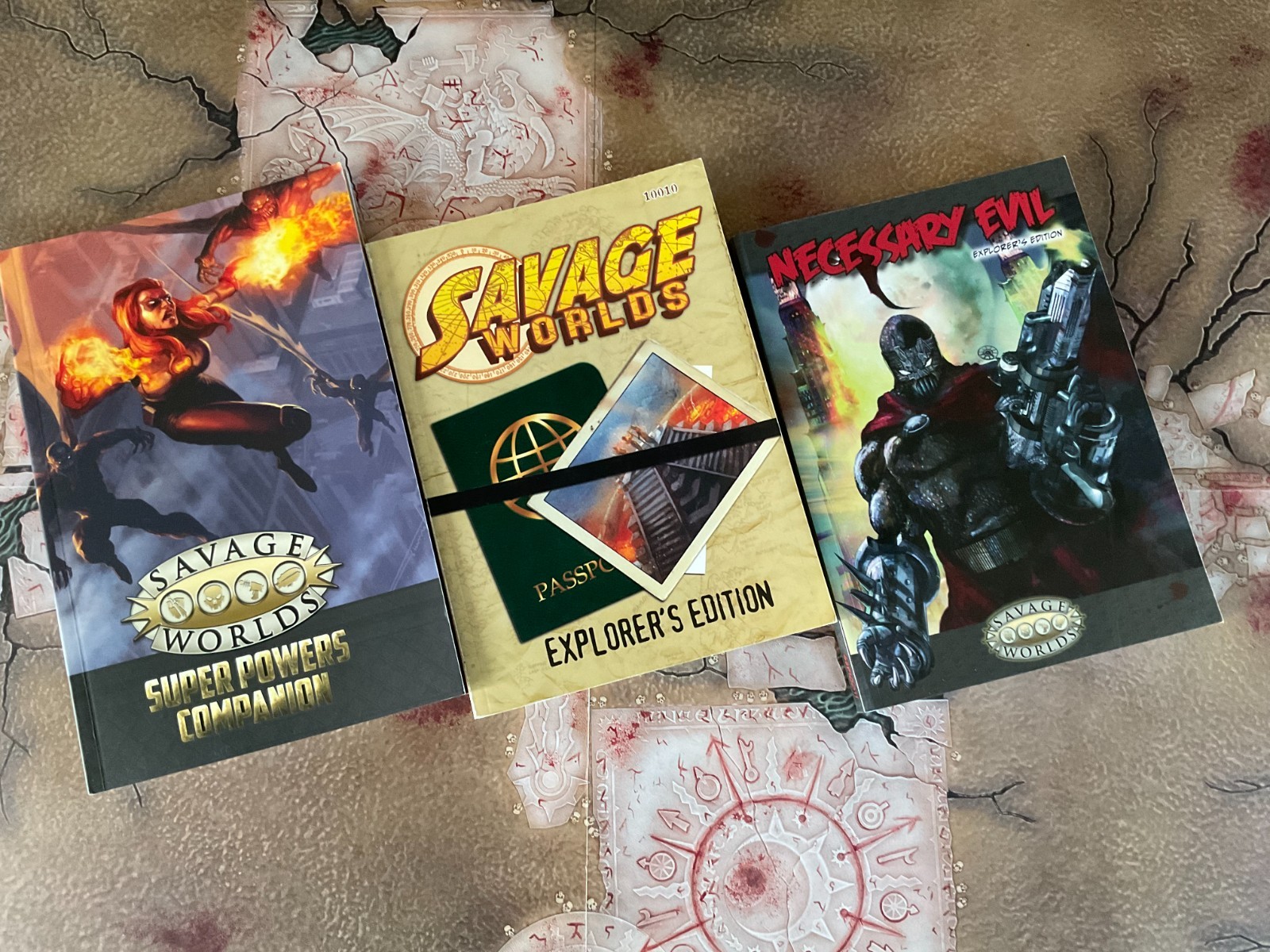 Savage Worlds RPG lot  Pinnacle PB NECESSARY EVIL, Explorer's, SUPER POWERS