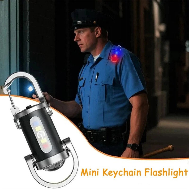 NEW Super Bright LED Mini Flashlight USB Rechargeable Pocket Keychain Torch