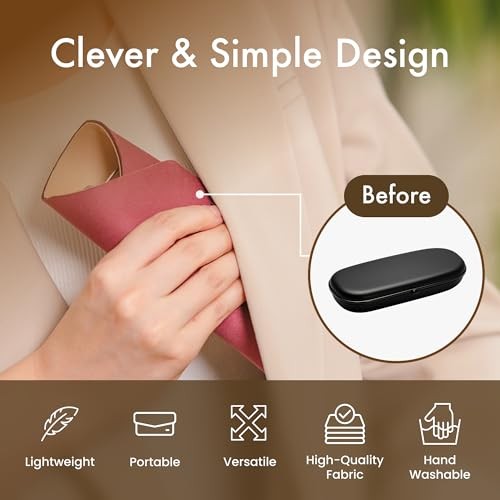 Burrito Style Microfiber Foldable Eyeglass Case - Slim 08 Burgundy Grey
