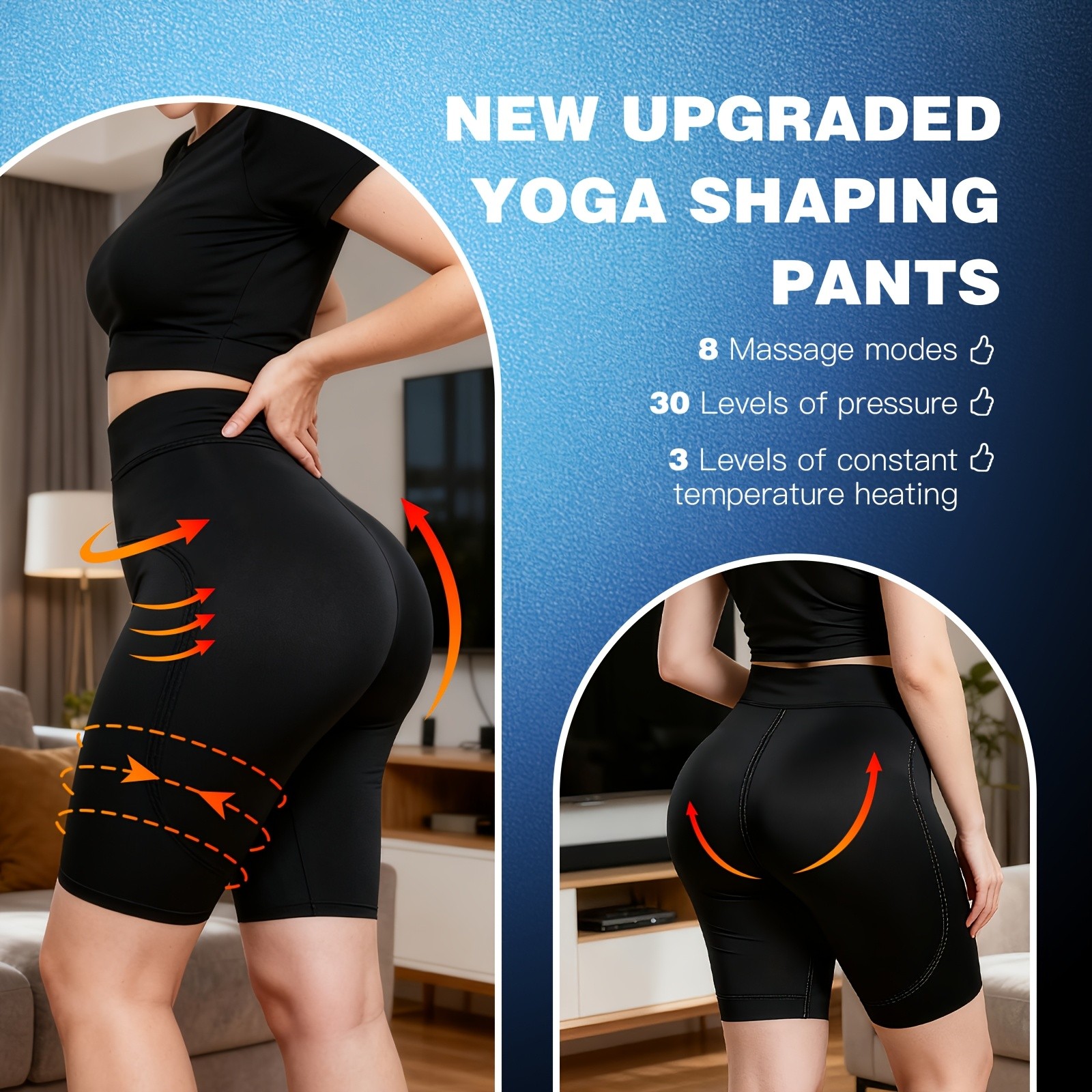 USB Recharg EMS Butt Lifting Shorts Muscle Stimulator Leg Hip Body Shaping Pant