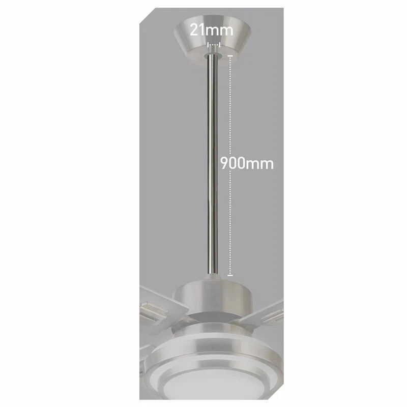 Arlec 90cm Ceiling Fan Extension Rod Silver with quick connect terminals CDR90S