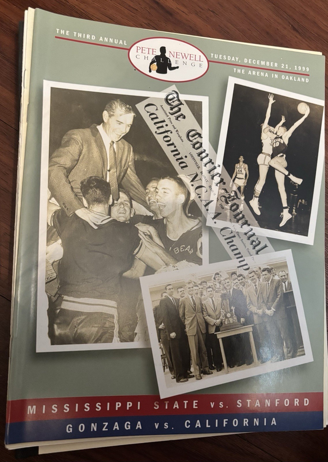 1999 Pete Newell Challenge Program MSU Gonzaga Stanford Cal