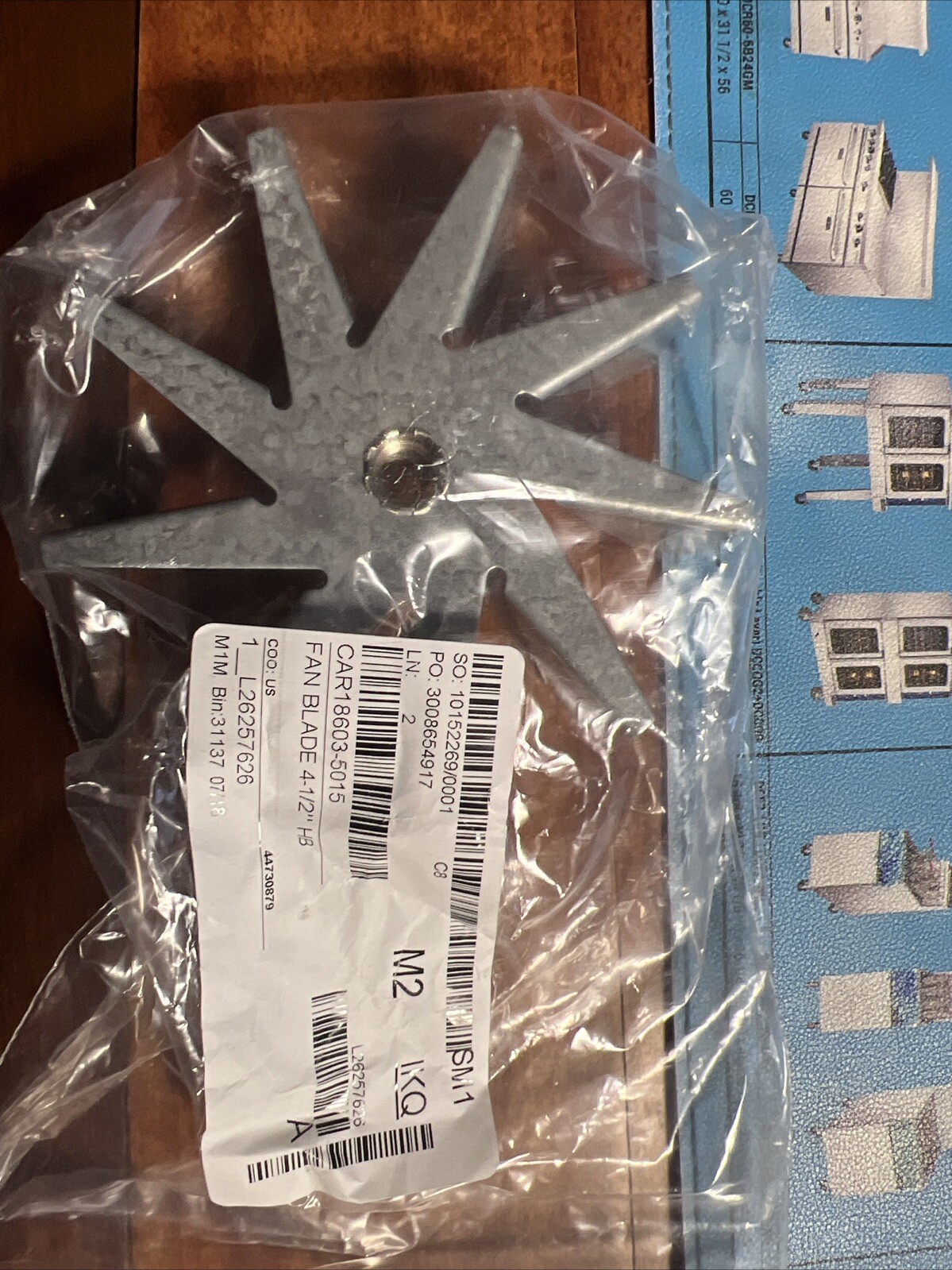Carter Hoffmann Fan Blade 4-1/2" Hb 18603-5015 - Free Shipping + Geniune OEM