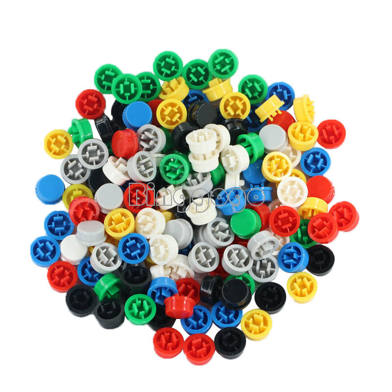 140PCS Square Mixed Color Tactile Button Caps Kit For 12×12×7.3mm Tact Switches