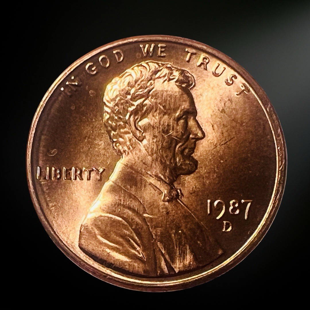 1987-D Lincoln Memorial Penny BU Brilliant Uncirculated Denver Mint