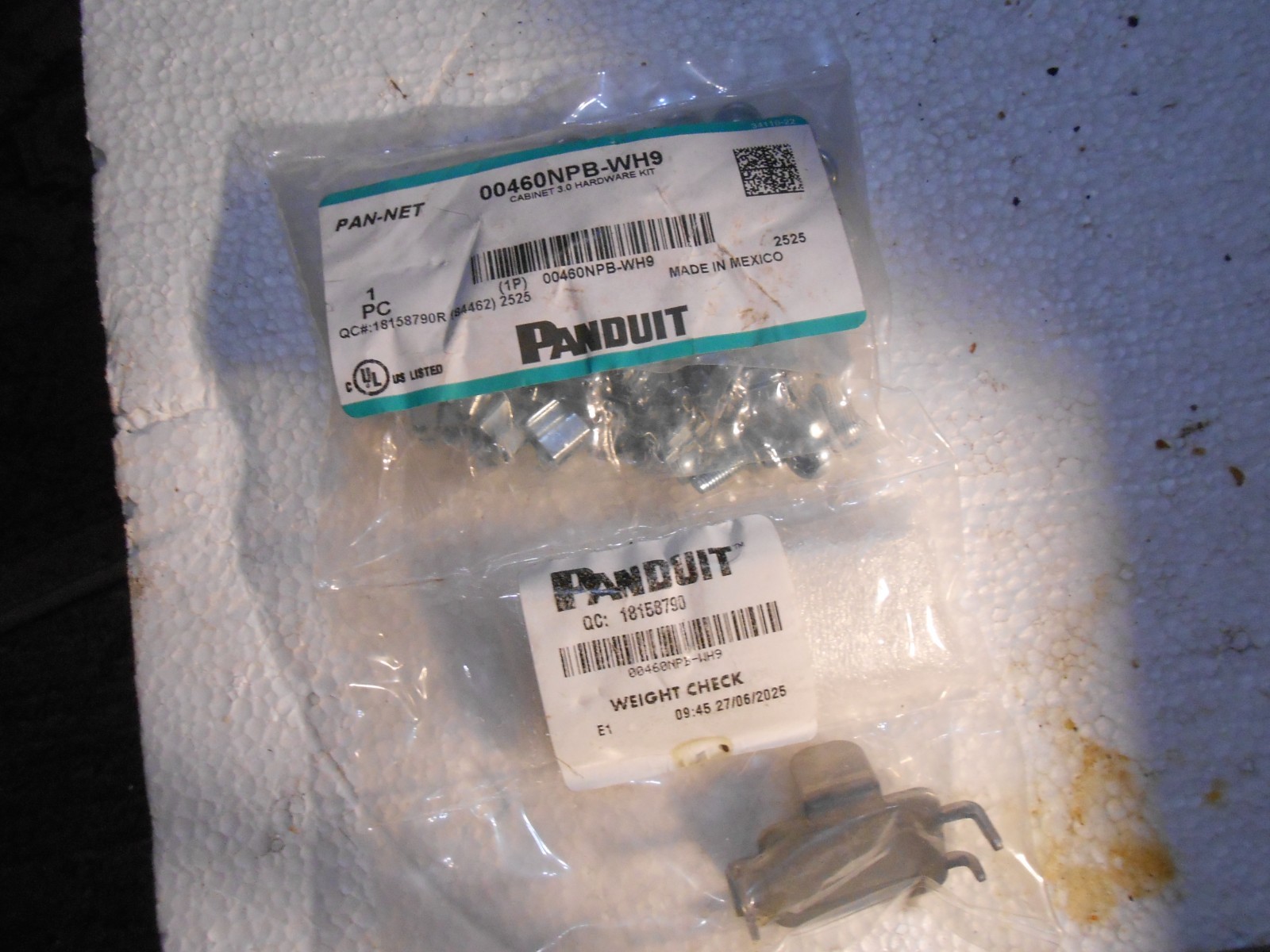 LOT OF 10  PANDUIT  PAN-NET 00460NPB-WH9  18158790 HARDWARE KITS