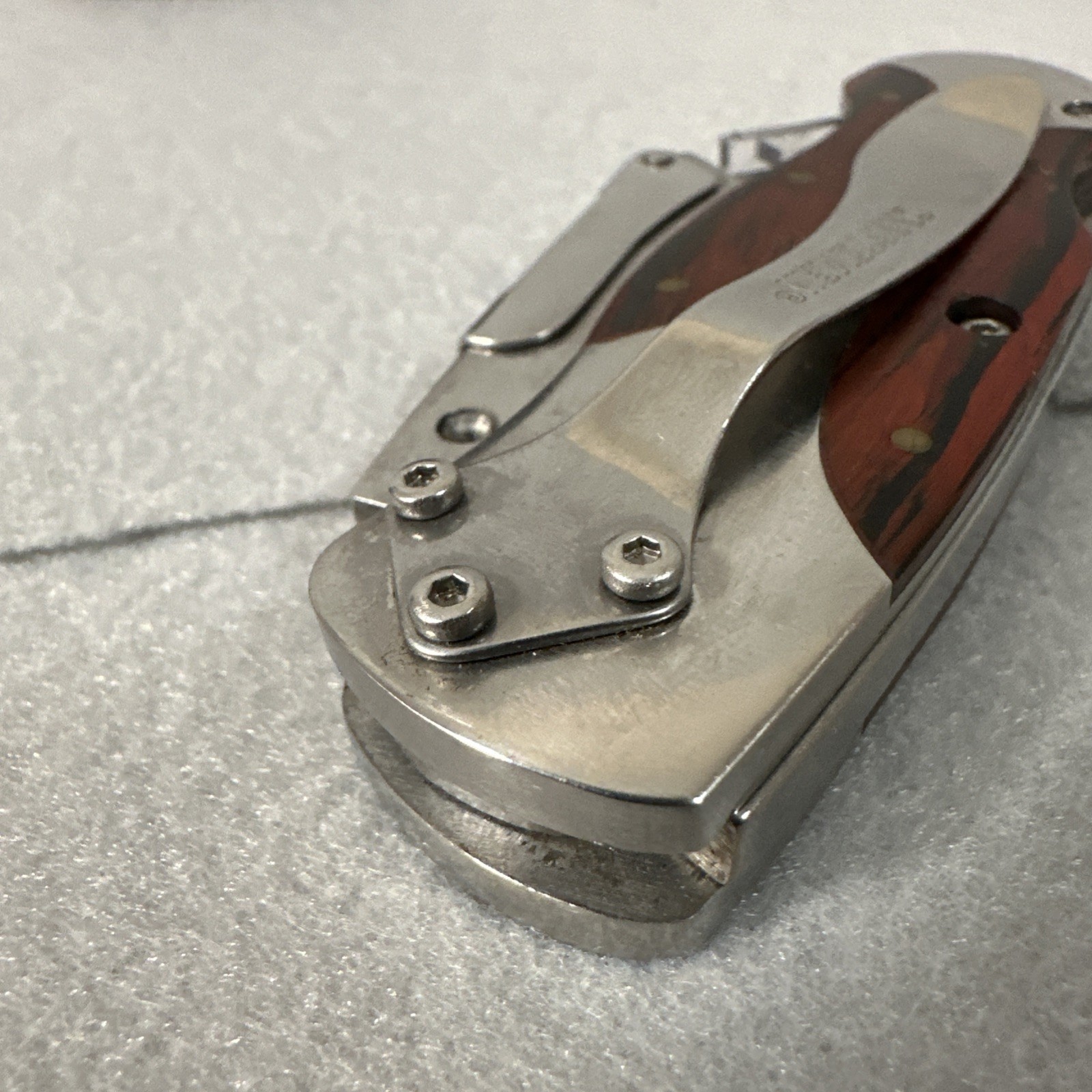 Craftsman Folding Utility Knife Lockback Box Cutter w/ Leather Sheath