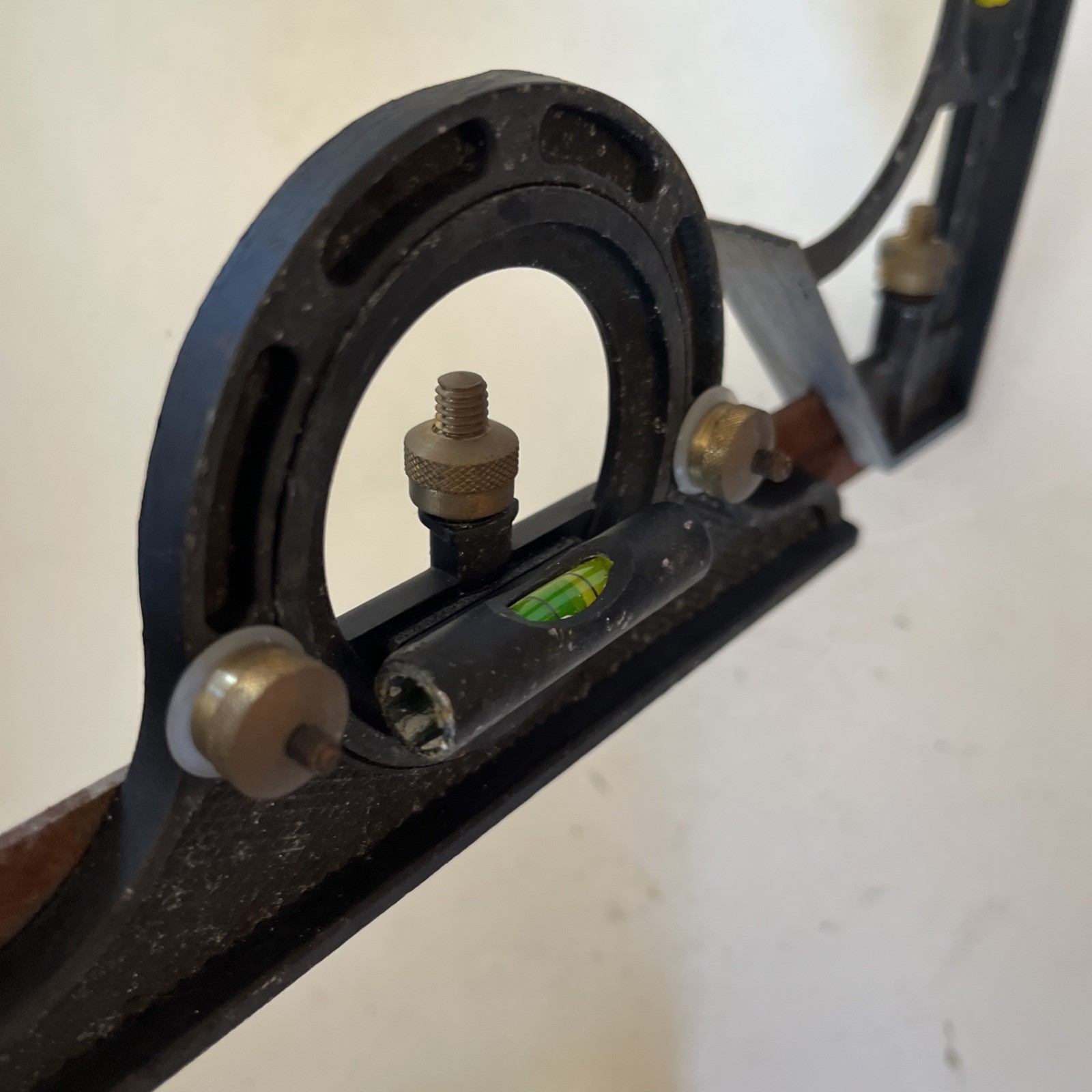Vintage Adjustable Bevel Protractor Angle Finder Sliding Bevel W/Protractor Head
