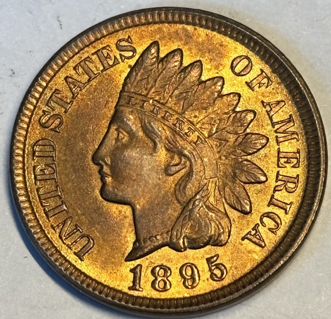 1895 Indian Head Cent - Scarce  Brilliant Uncirculated R/B