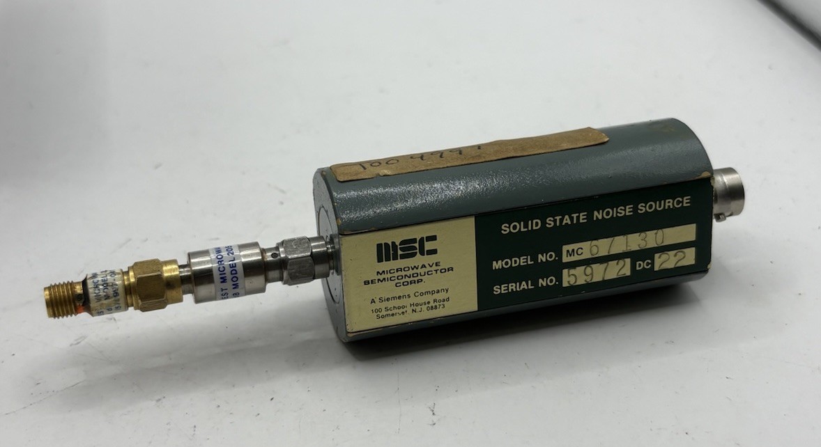 Microwave Semiconductor MSC 67130 Solid State Noise Source Siemens